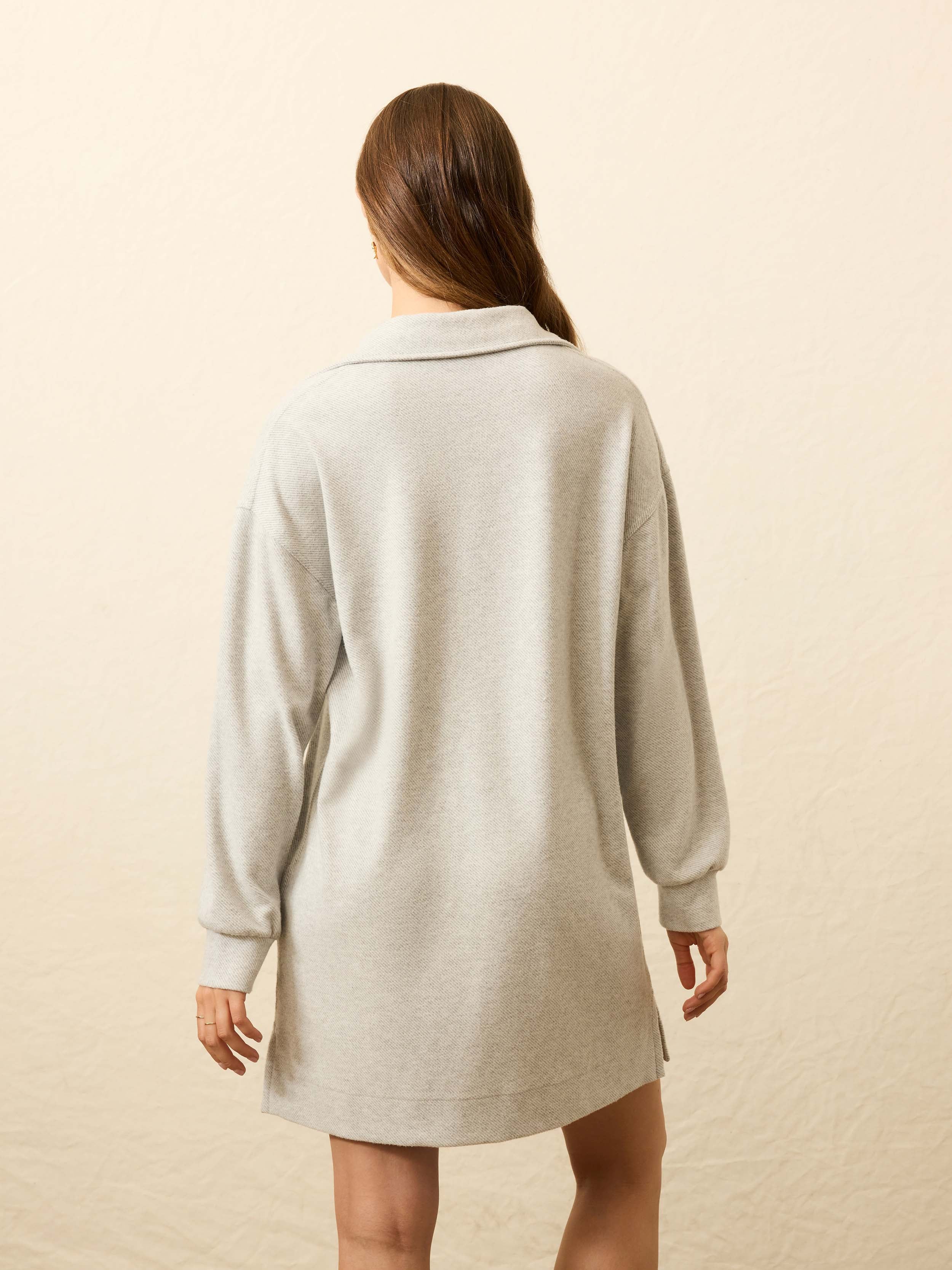 Legend Sweater Hudson Dress - Light Heather Grey