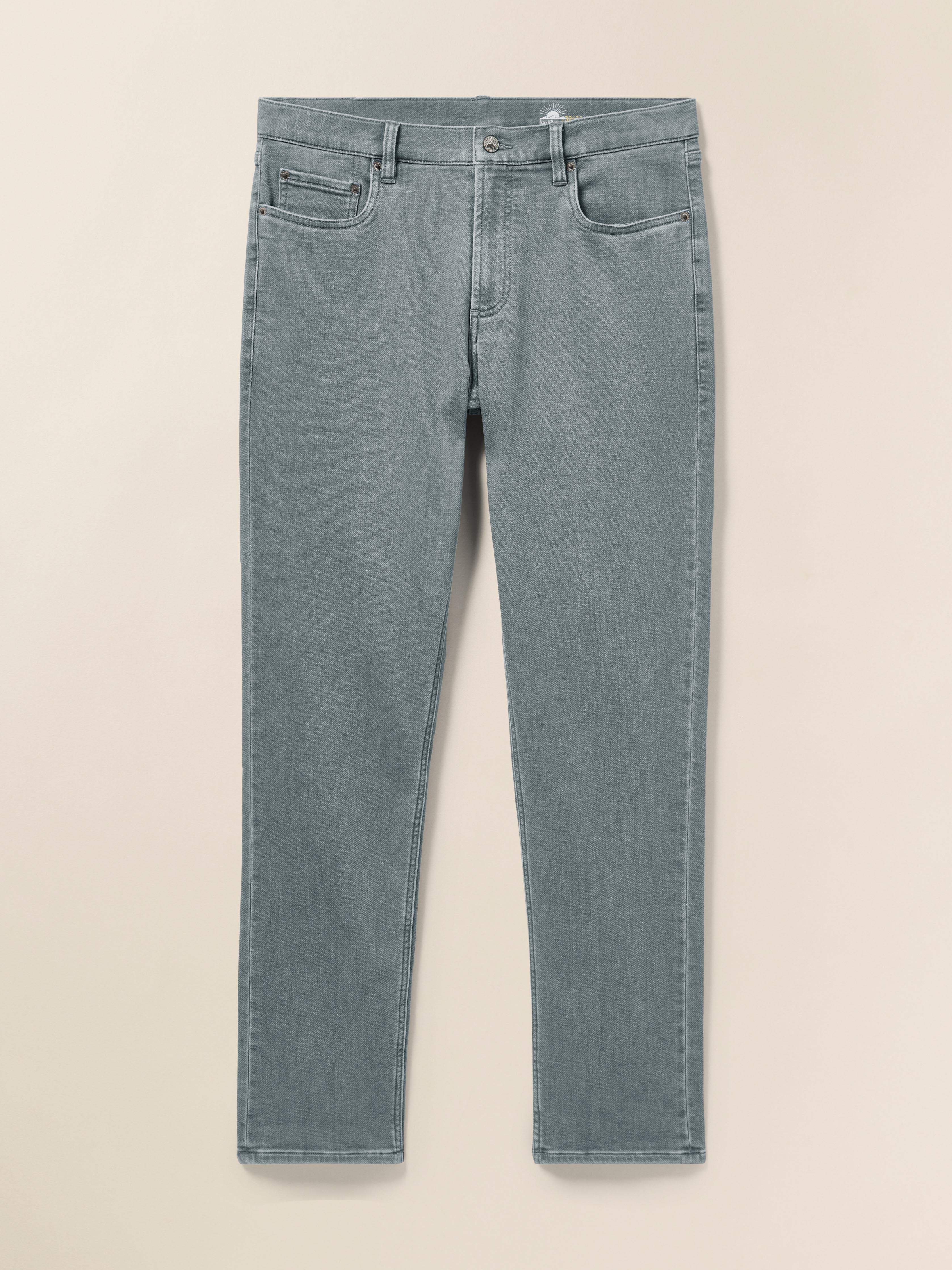 Stretch Terry 5-Pocket - Ocean Glass