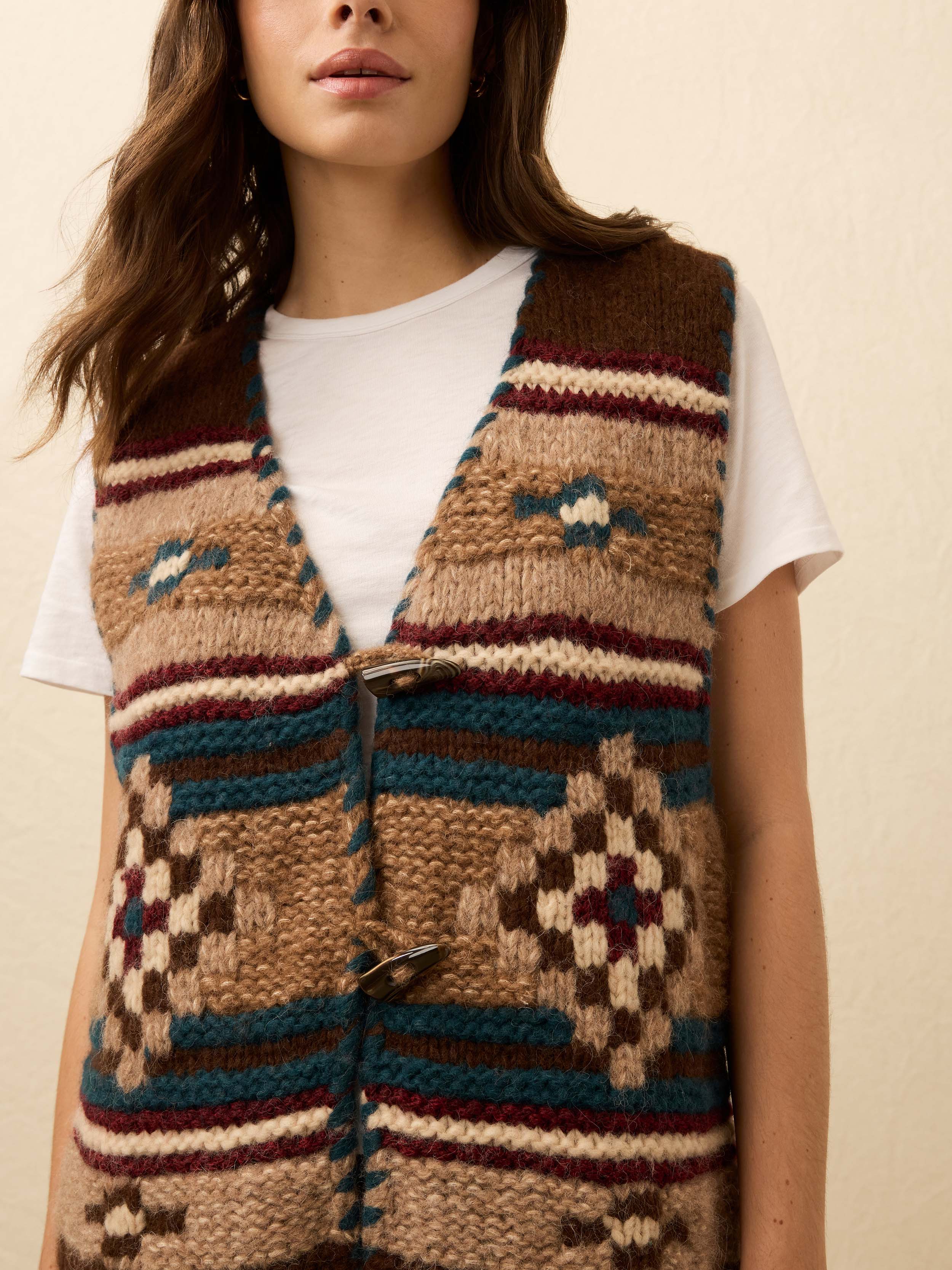 B. Yellowtail Hand Knit Sweater Vest - Pretty Eagle