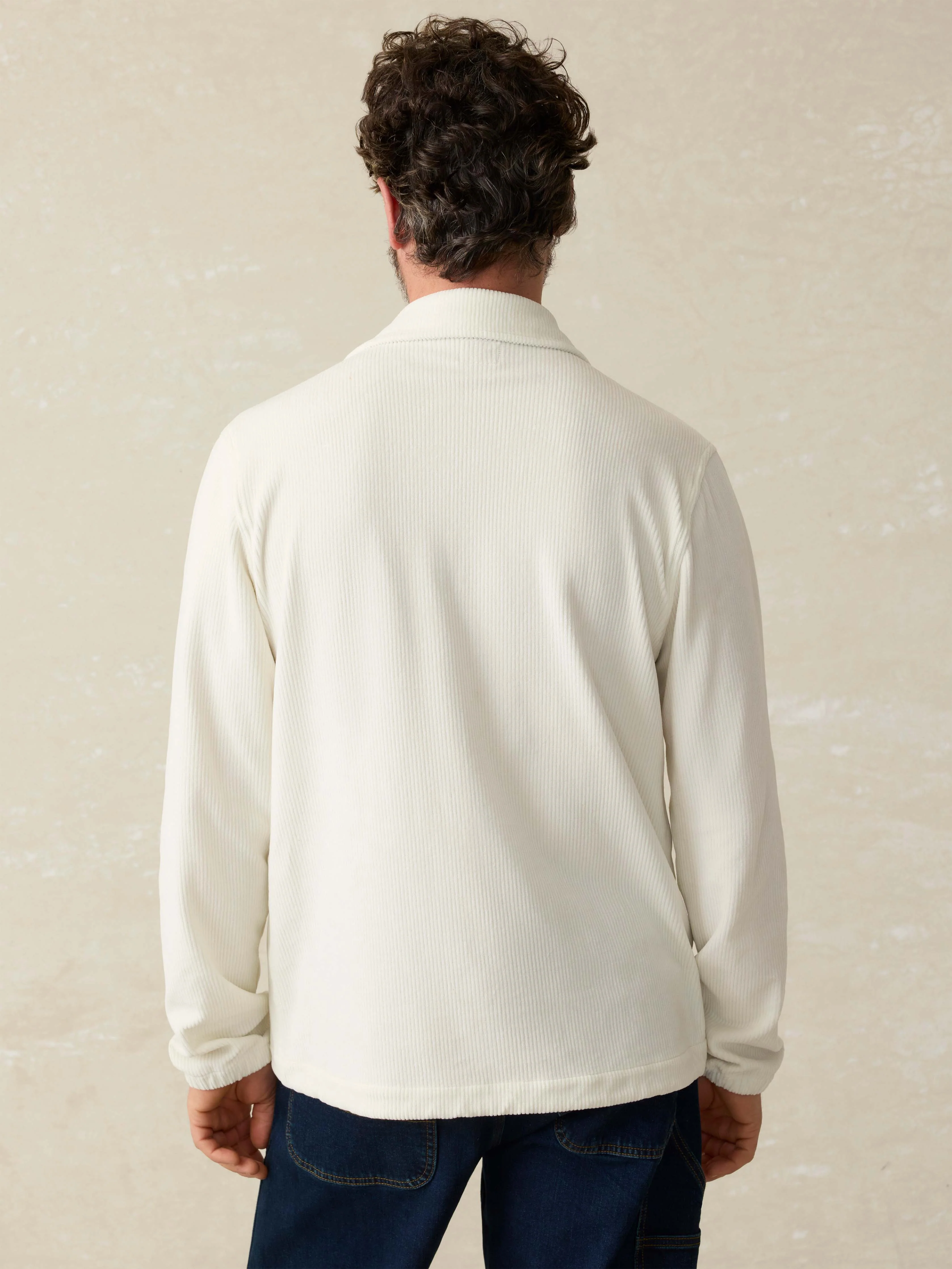 Corduroy Coaches Jacket - Stone