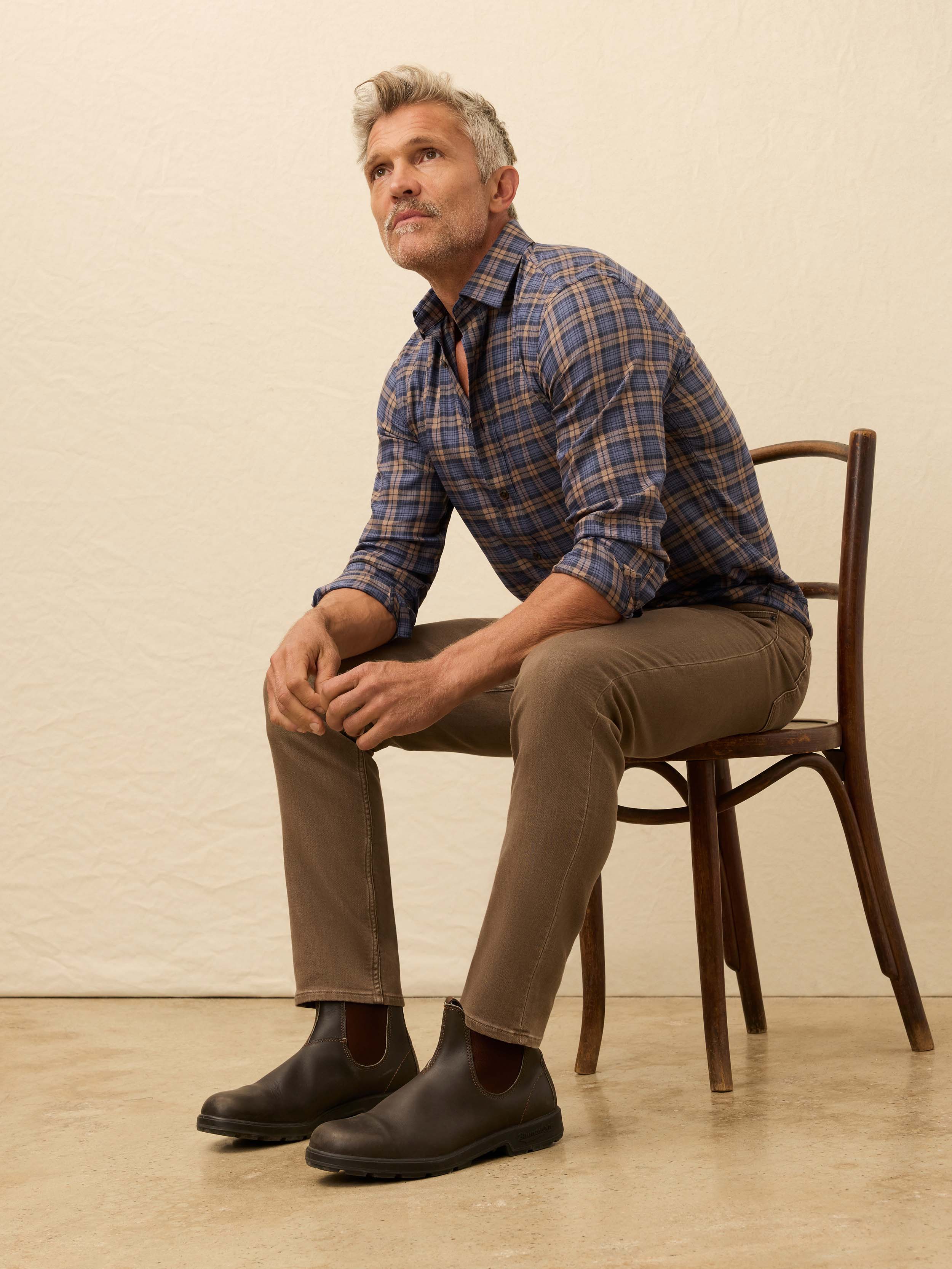 Soft Twill Movement Shirt - Walnut Dusk Plaid