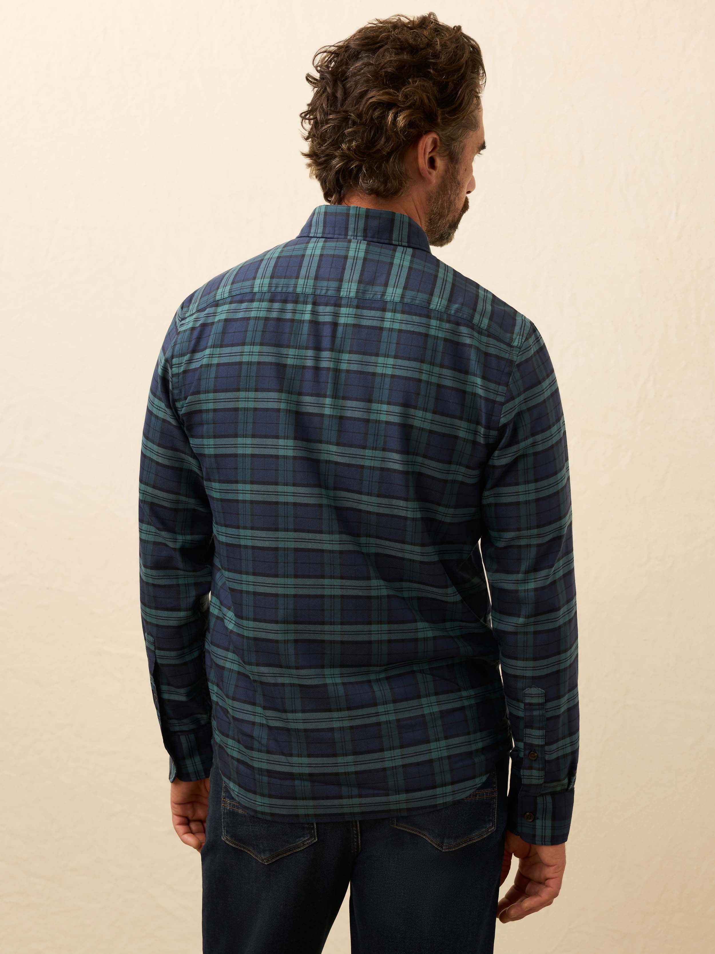 Soft Twill Movement Shirt - Harbor Blackwatch Plaid