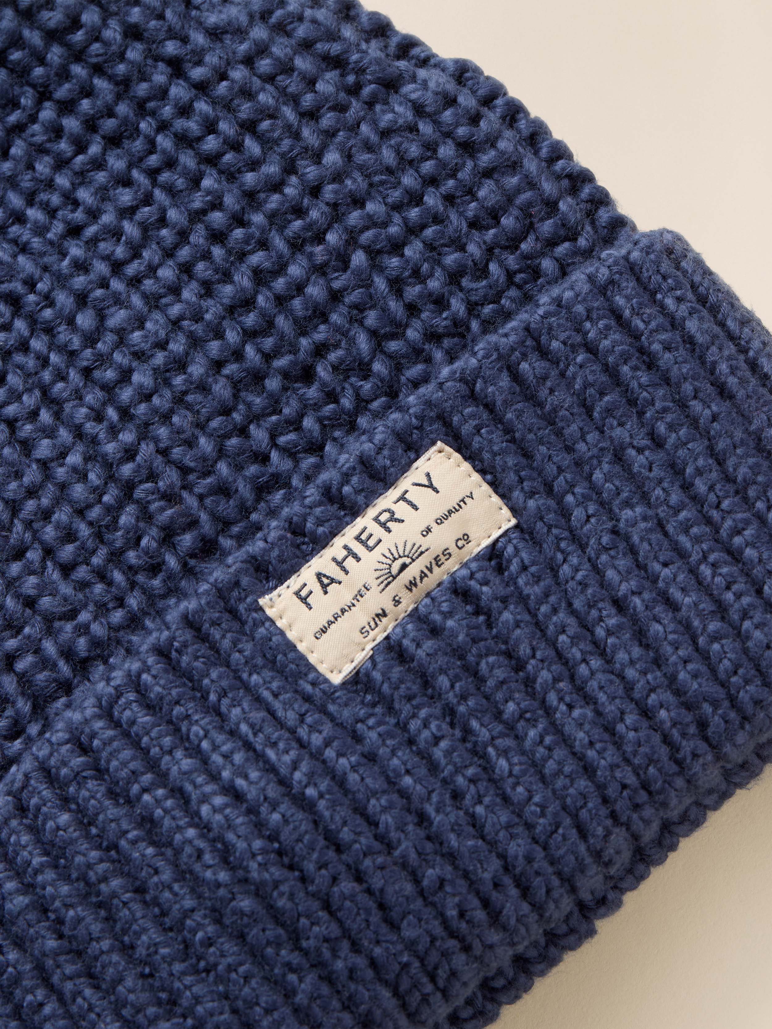 Heirloom Cotton Beanie - Navy