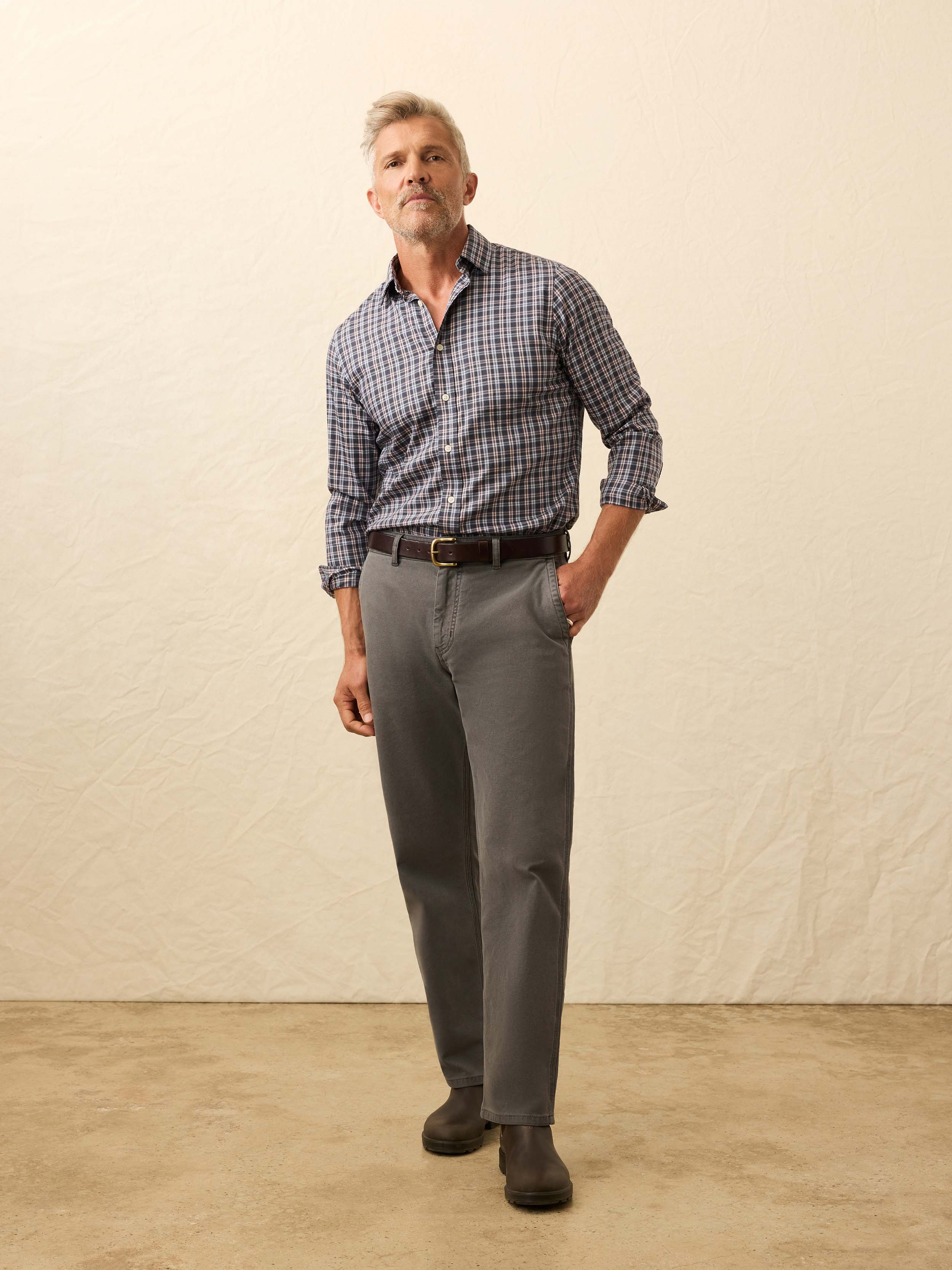 Sunwashed Canvas Utility Pant - Washed Charcoal