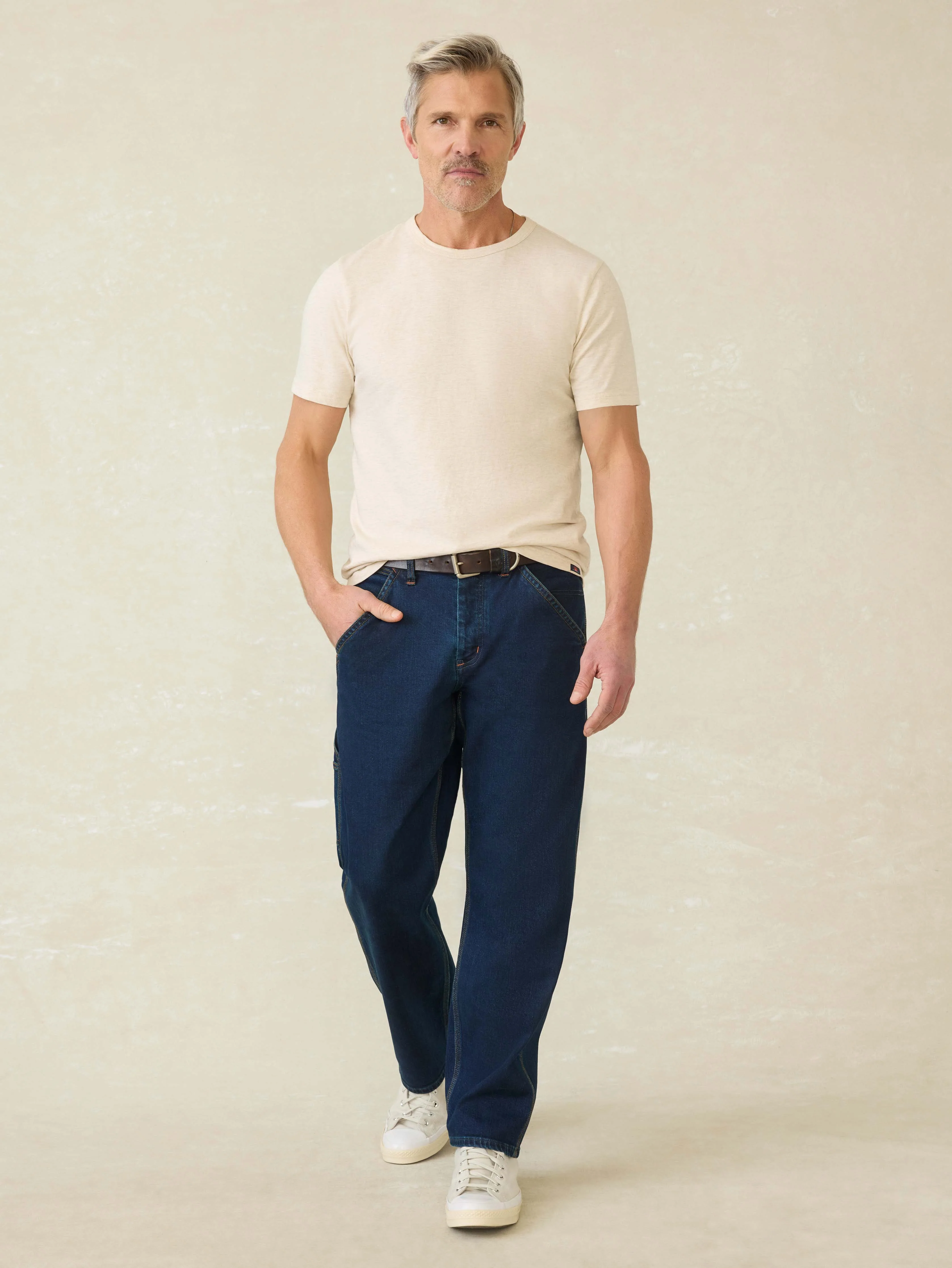 Sunwashed Regenerative Tee - Island Dune Heather