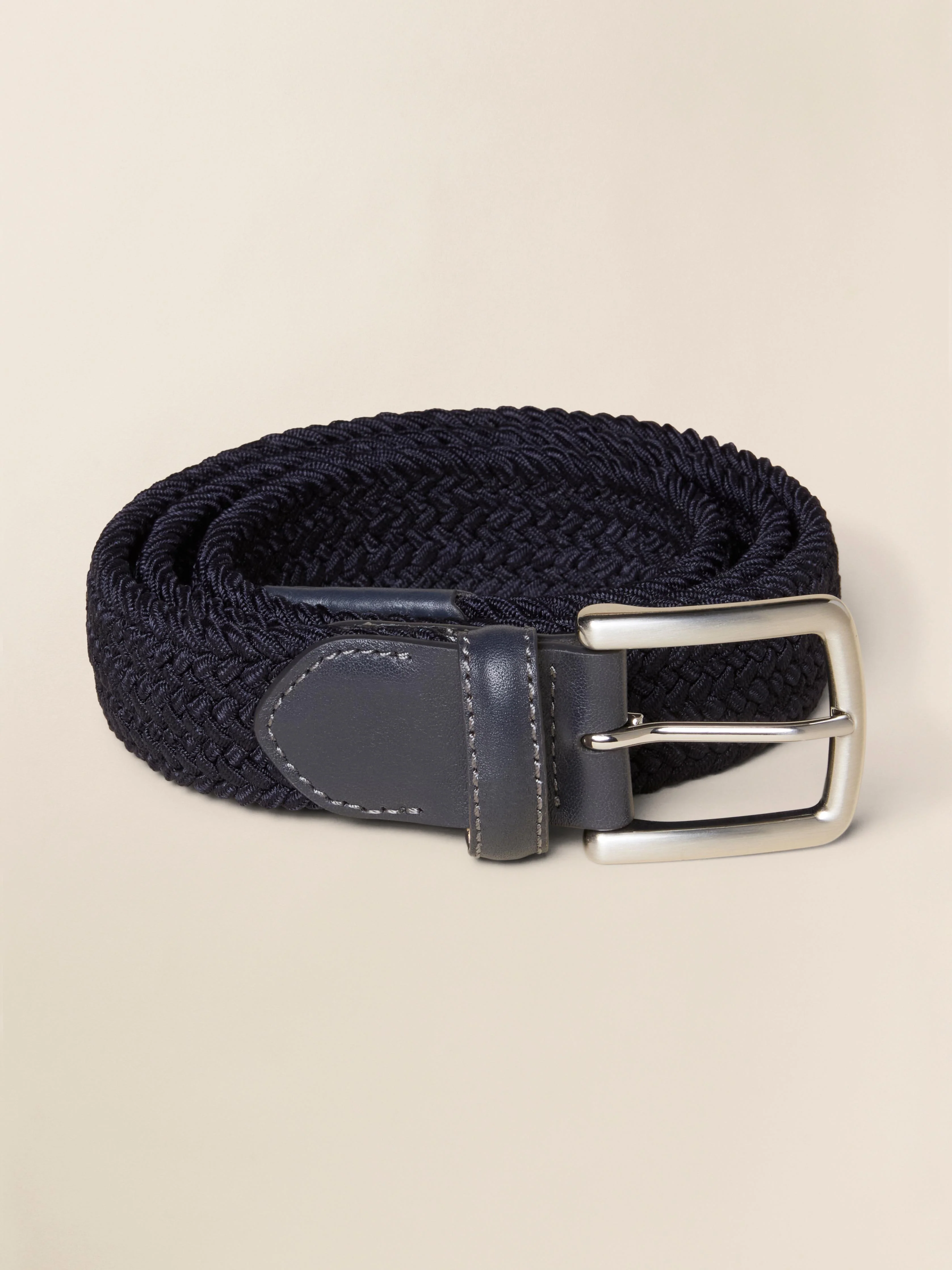 Men's Stretch Woven Belt - Navy