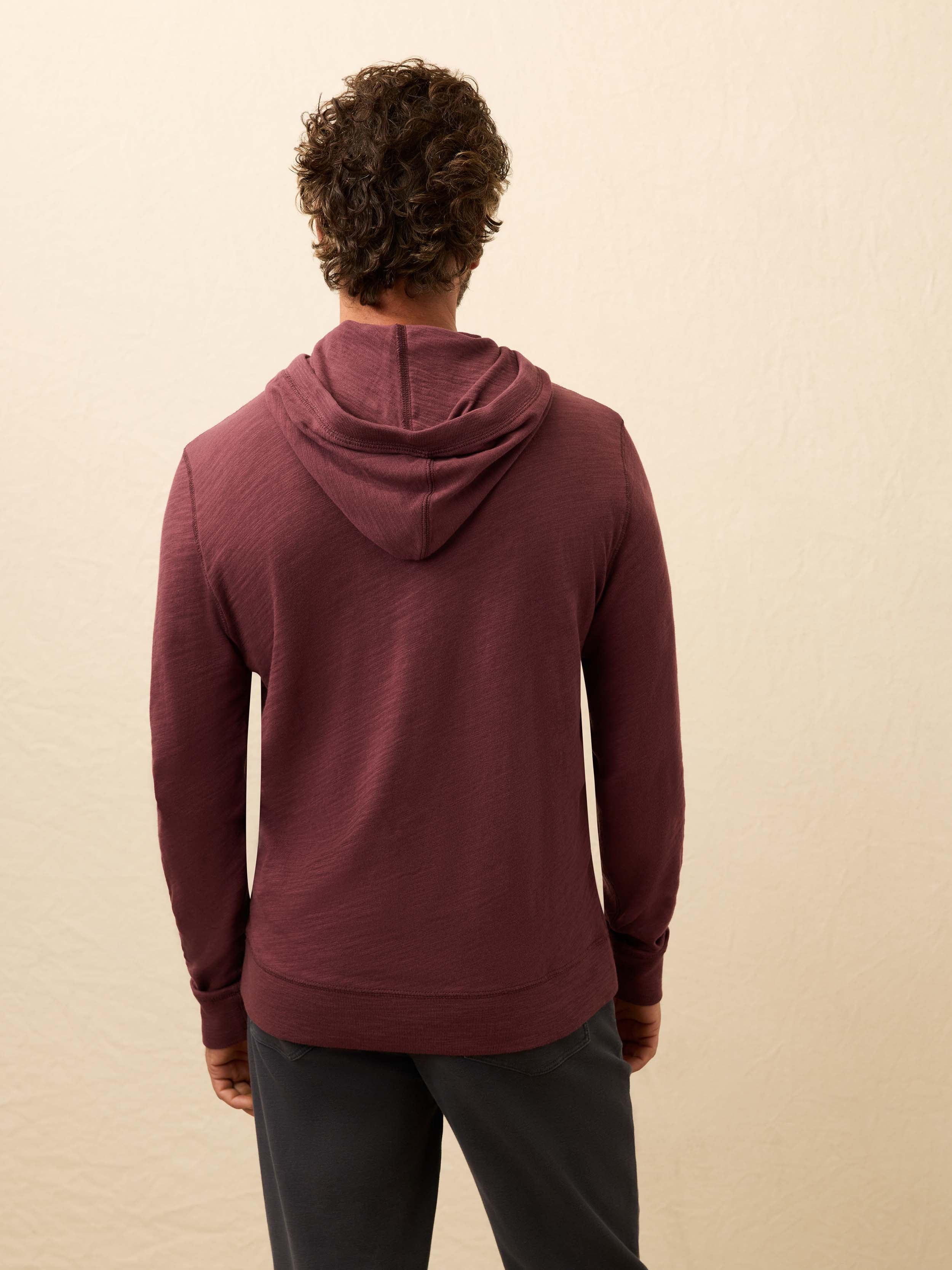 Sunwashed Midweight Organic Hoodie - Mahogany