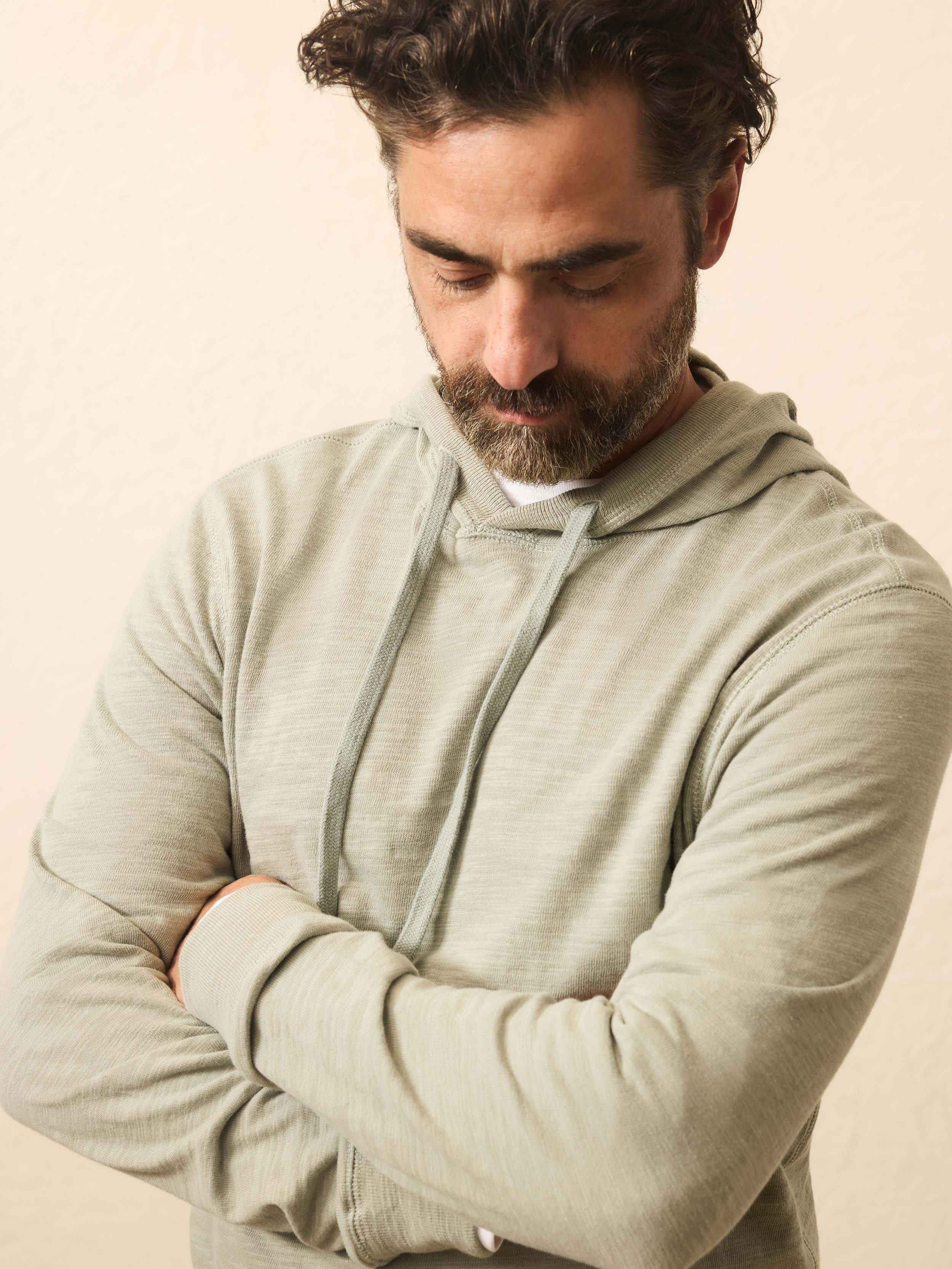 Sunwashed Midweight Organic Hoodie - Coastal Sage