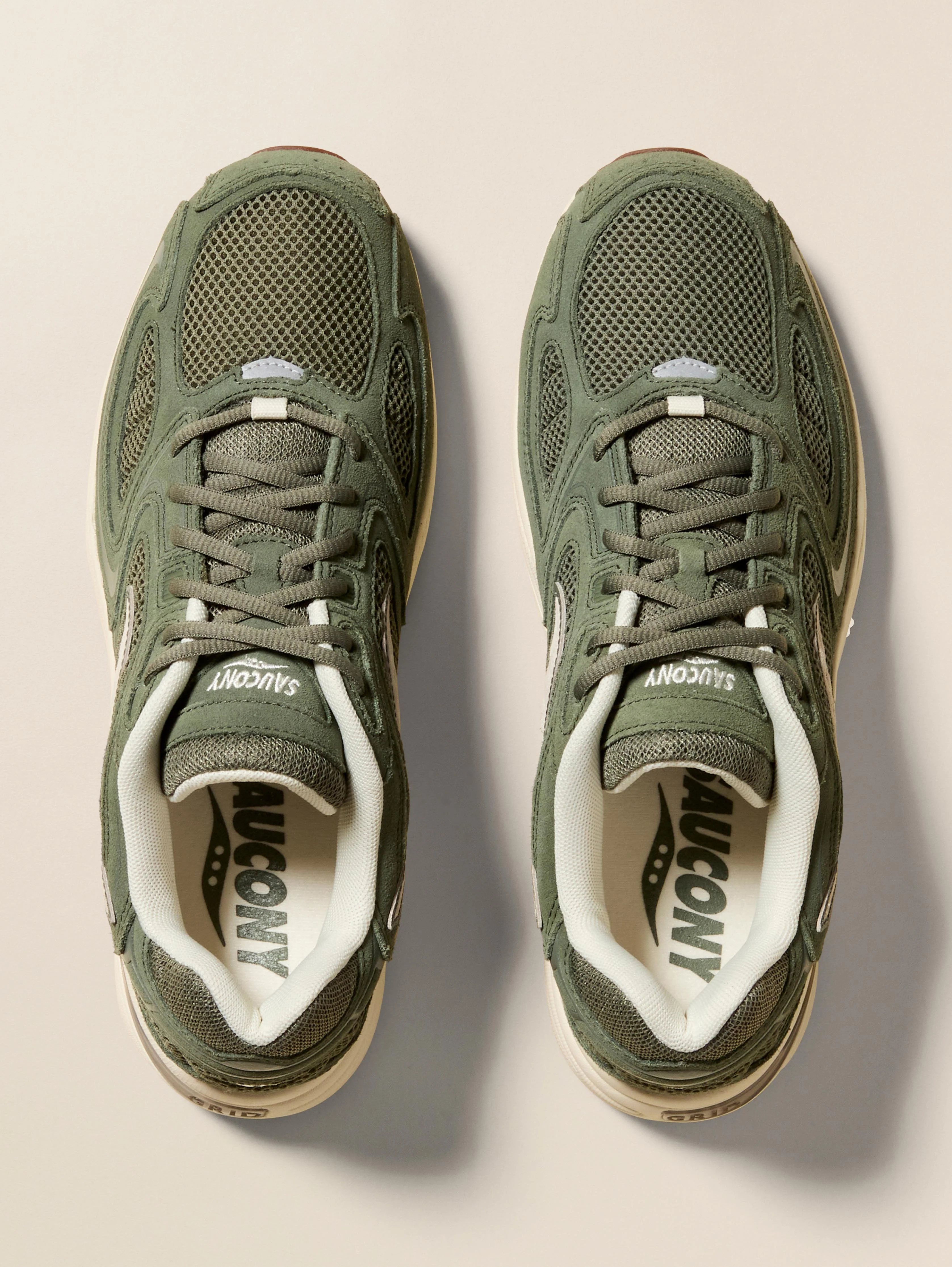 Saucony Grid Jazz 9 - Olive Off White