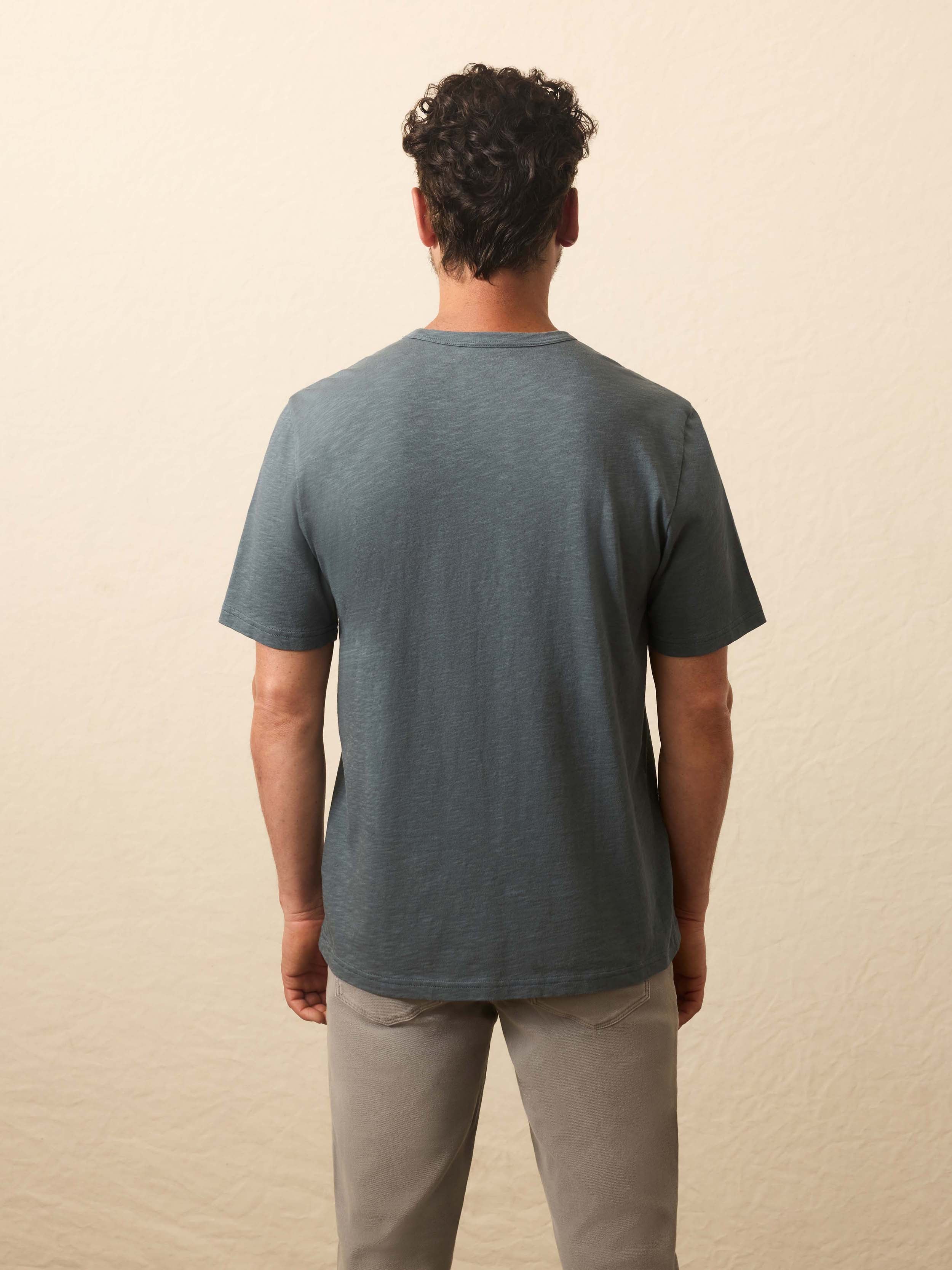 Sunwashed Regenerative Pocket Tee - Rough Waters