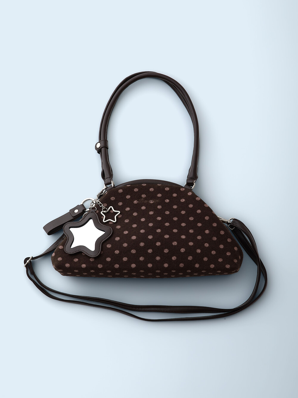 Dot Cozy Dumpling Bag Brown