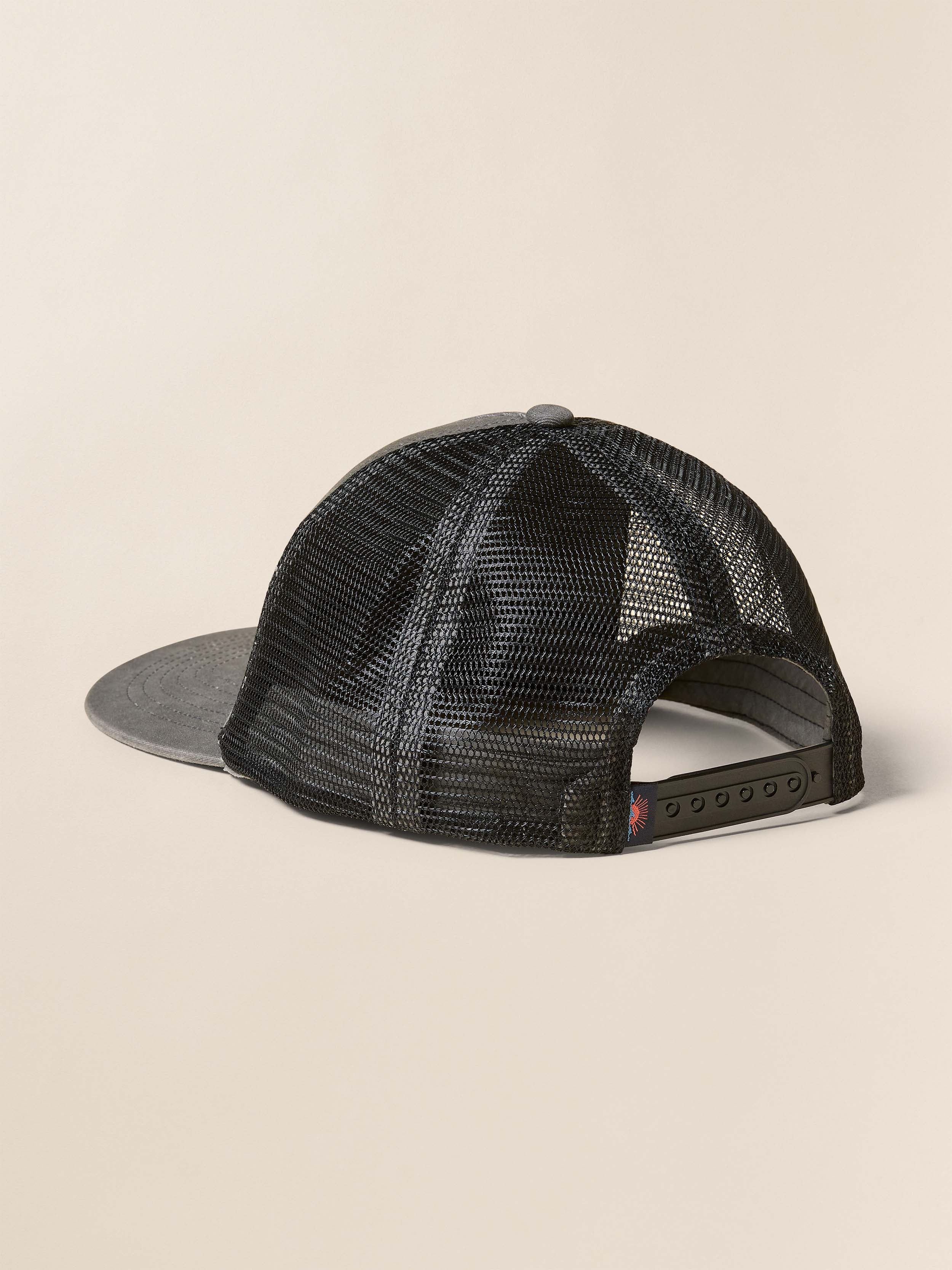 Lake Resort Trucker Hat - Mountain Black
