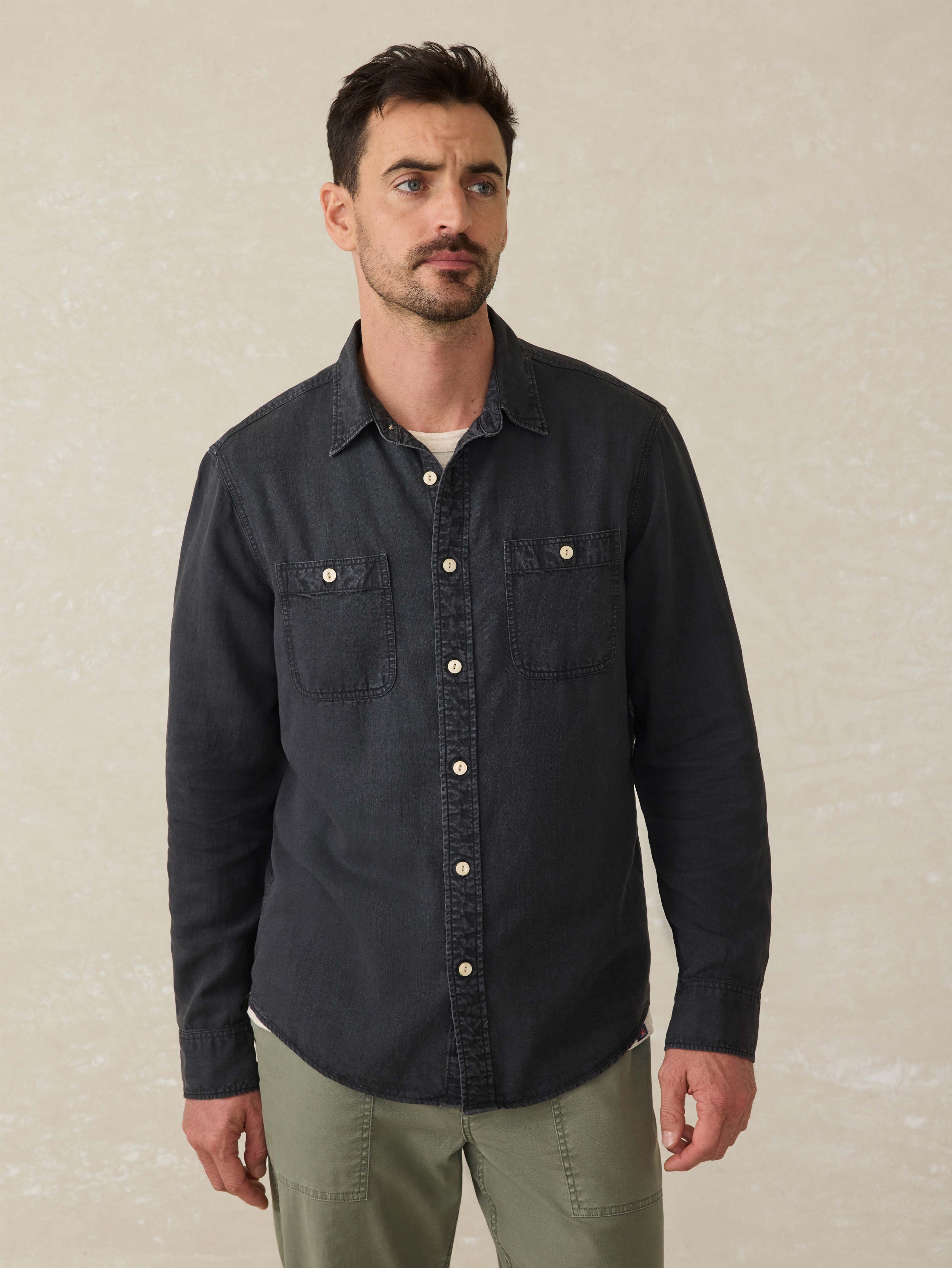 Tried & True Chambray Workshirt - Durango Black