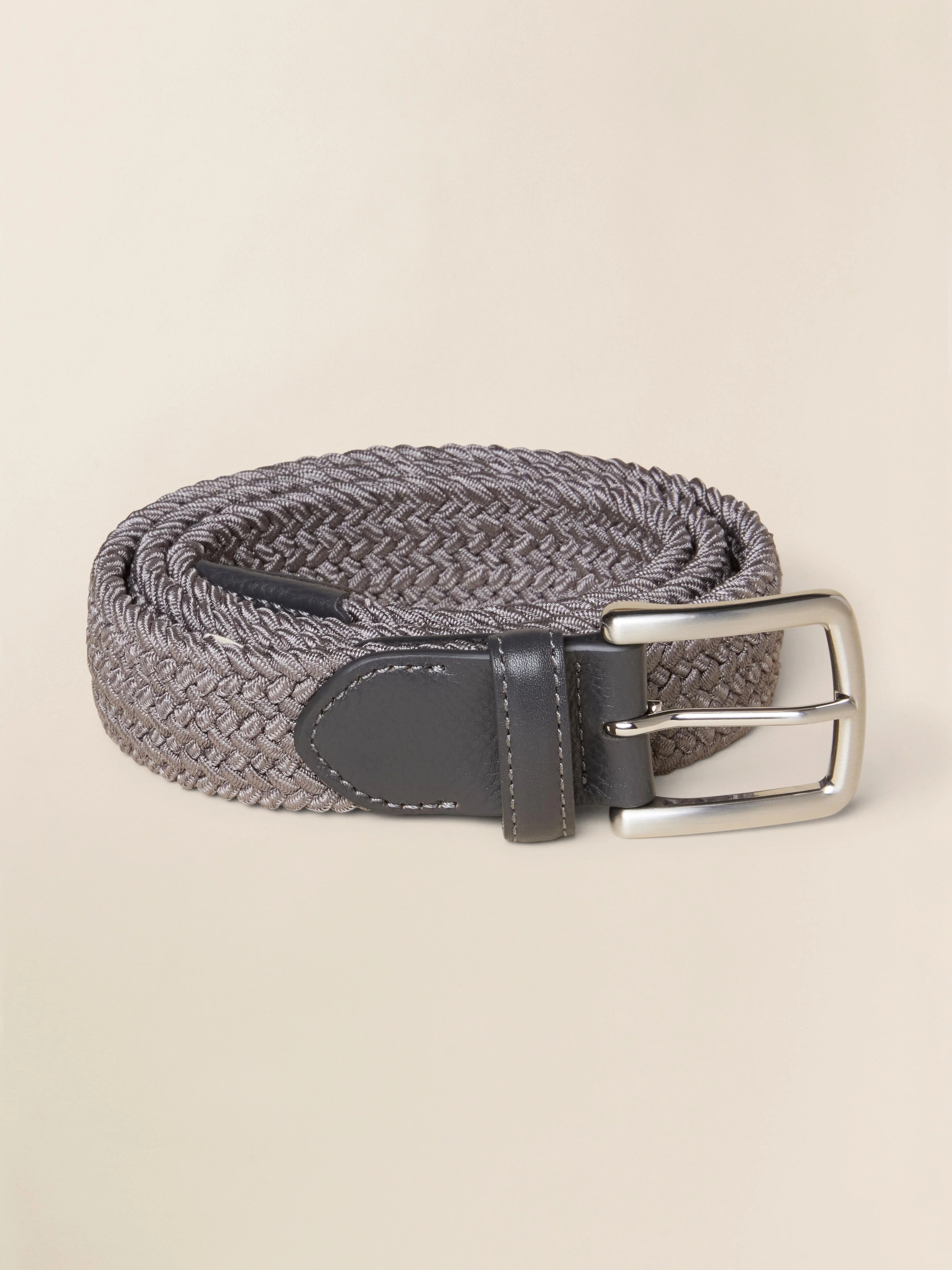 Men's Stretch Woven Belt - Grey