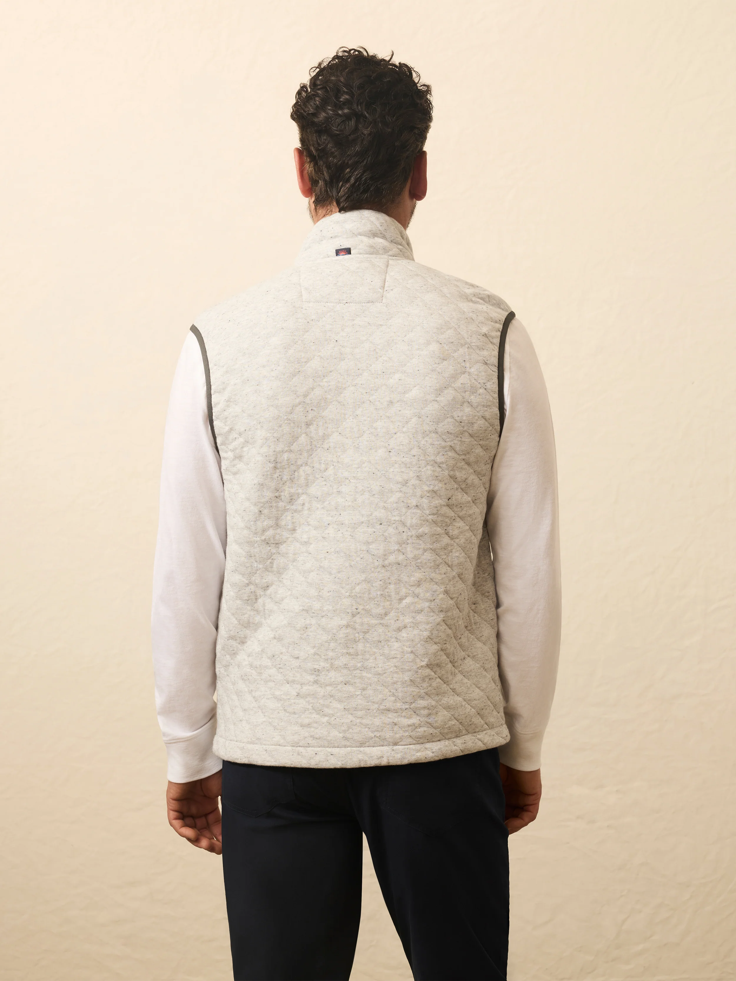 Epic Quilted Fleece Vest - Ivory Peak Heather