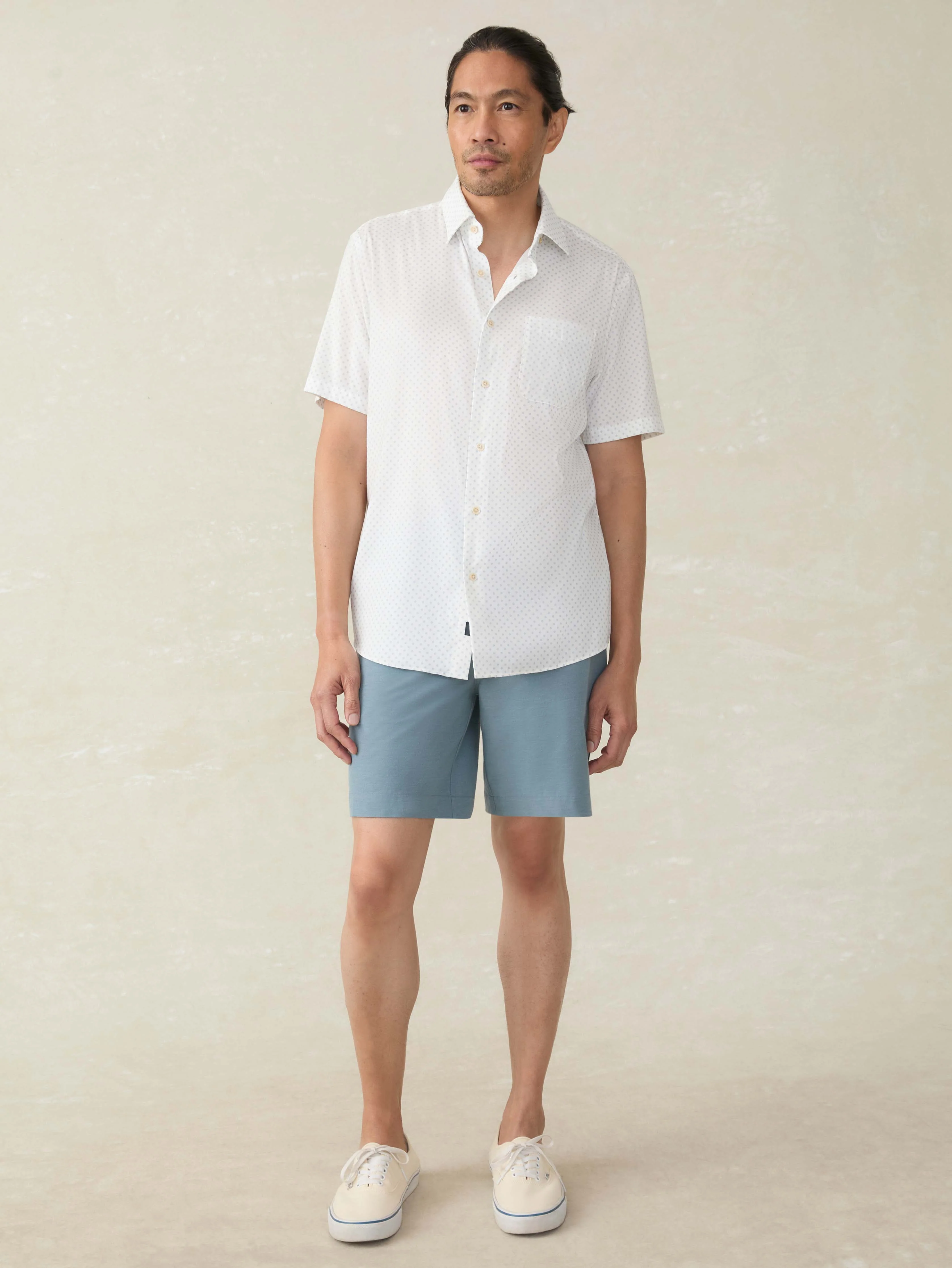 Short-Sleeve Movement™ Monterey Shirt - Mist Sunburst