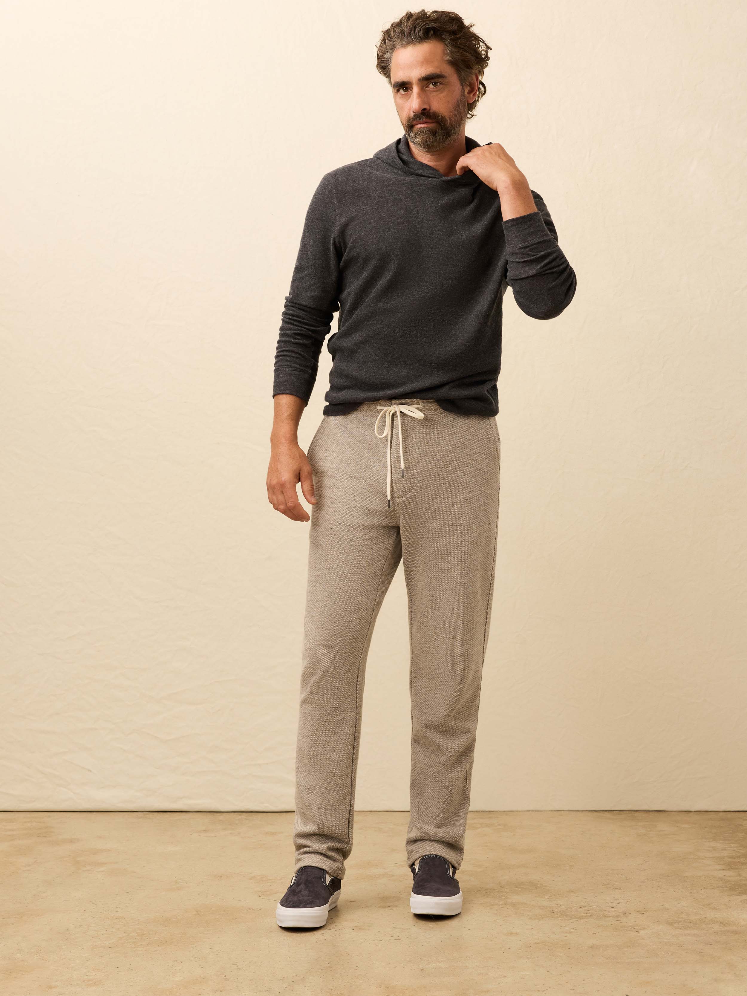 Inlet Jogger Pant - Ivory Hill Melange
