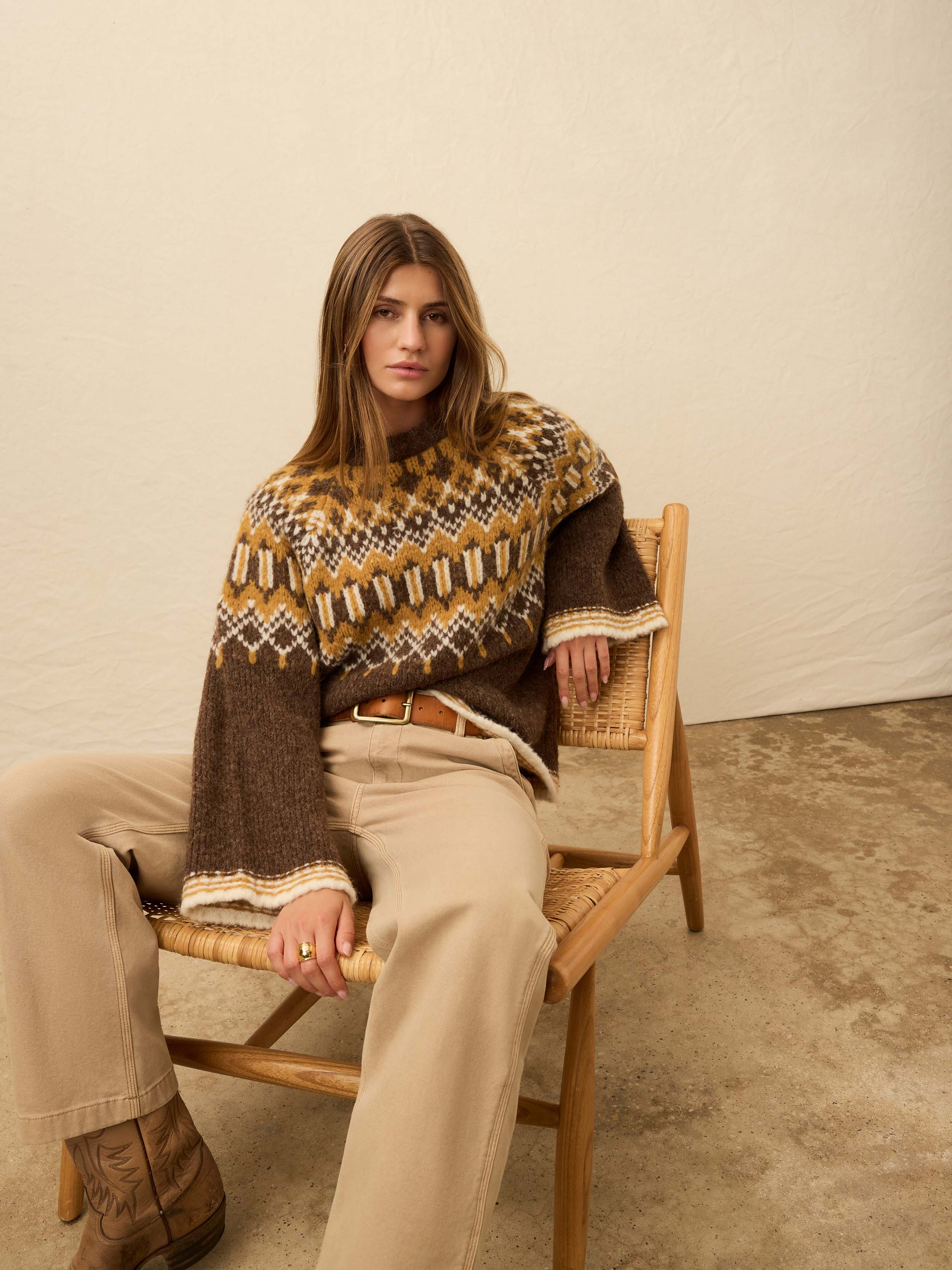 Summit Fairisle Crewneck Sweater - Harvest Trails