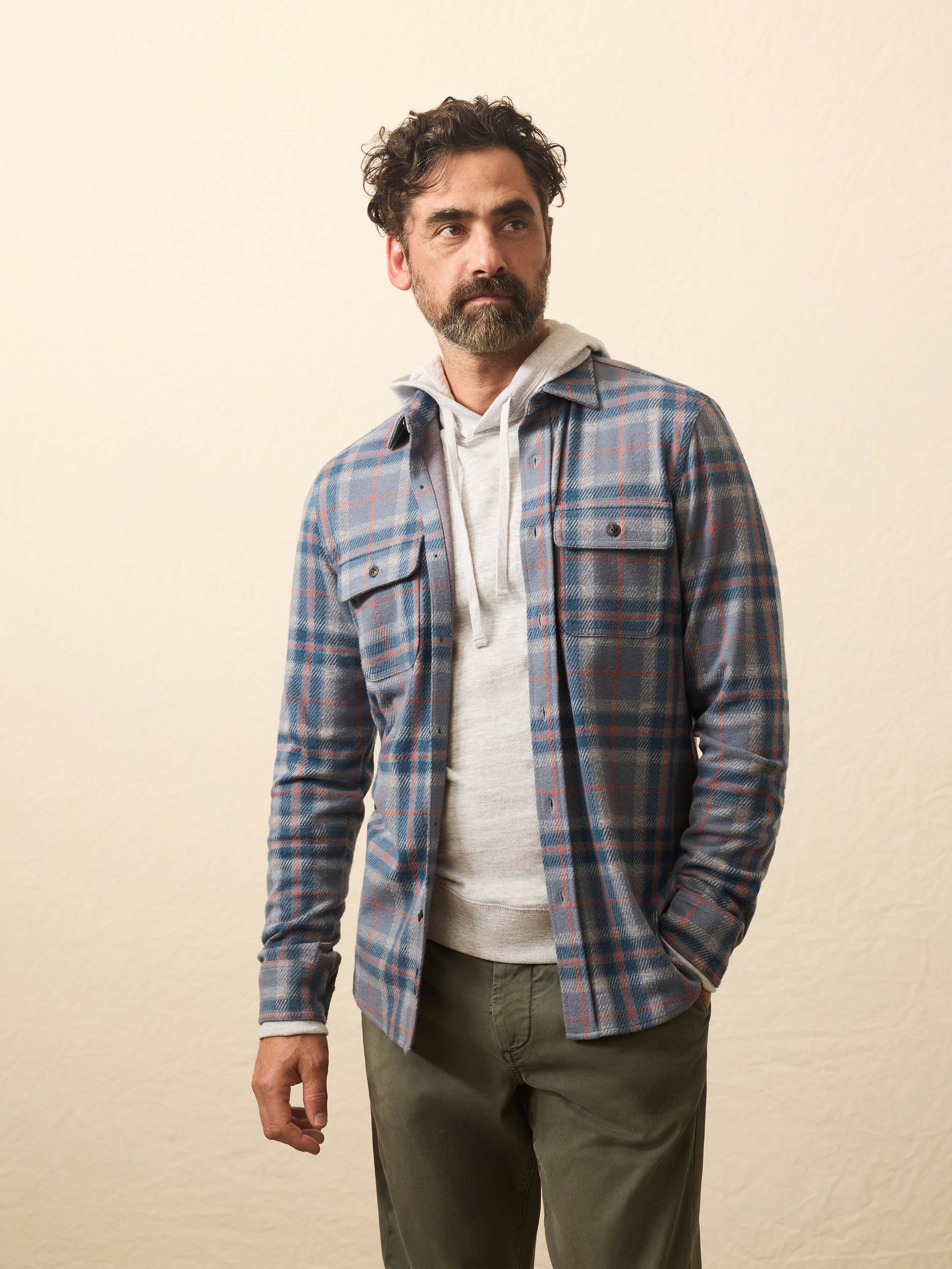 Legend™ Sweater Shirt - Three Lakes Plaid