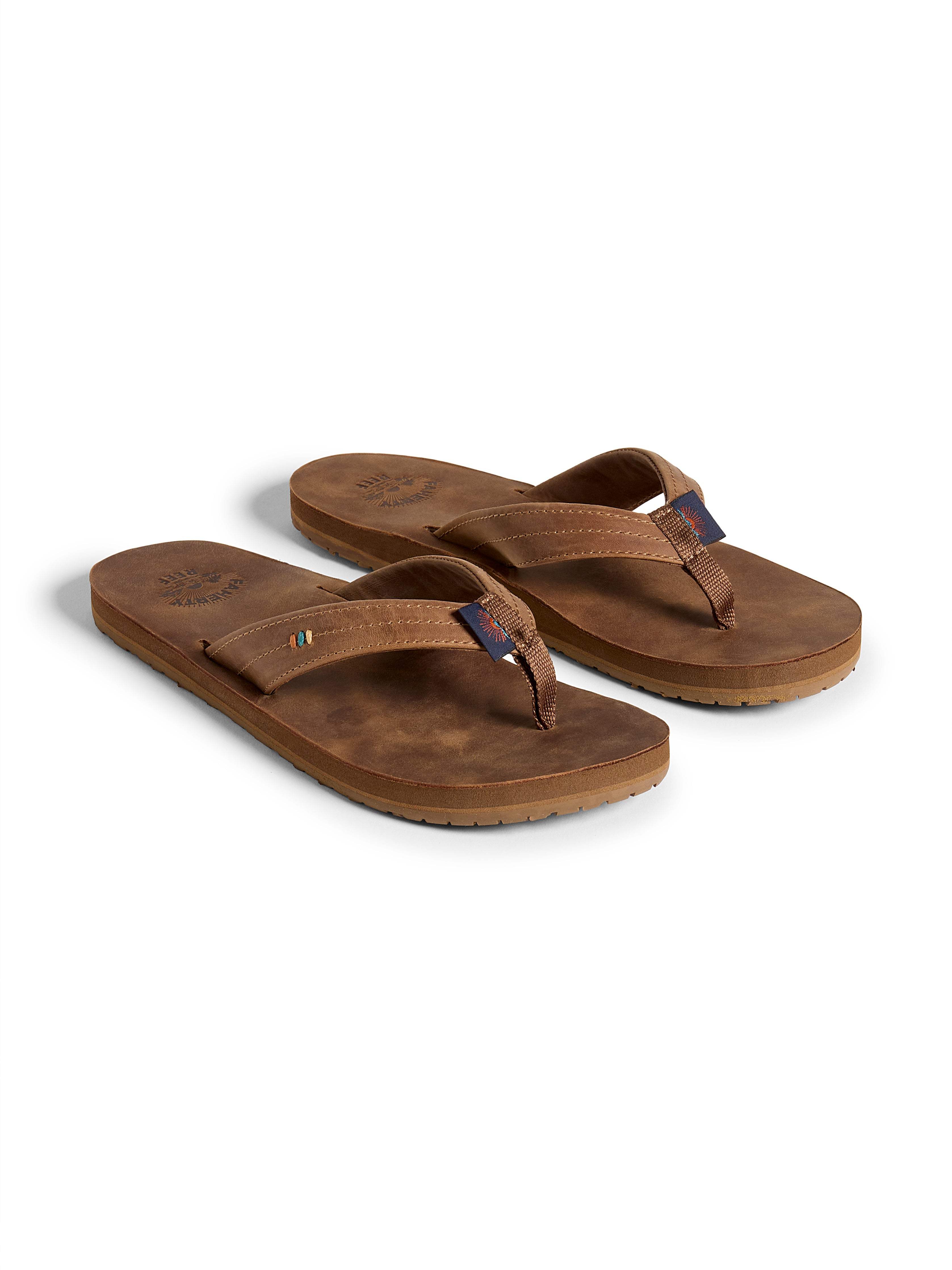 Faherty X REEF Women's Drift Away Flip Flop - Dark Brown