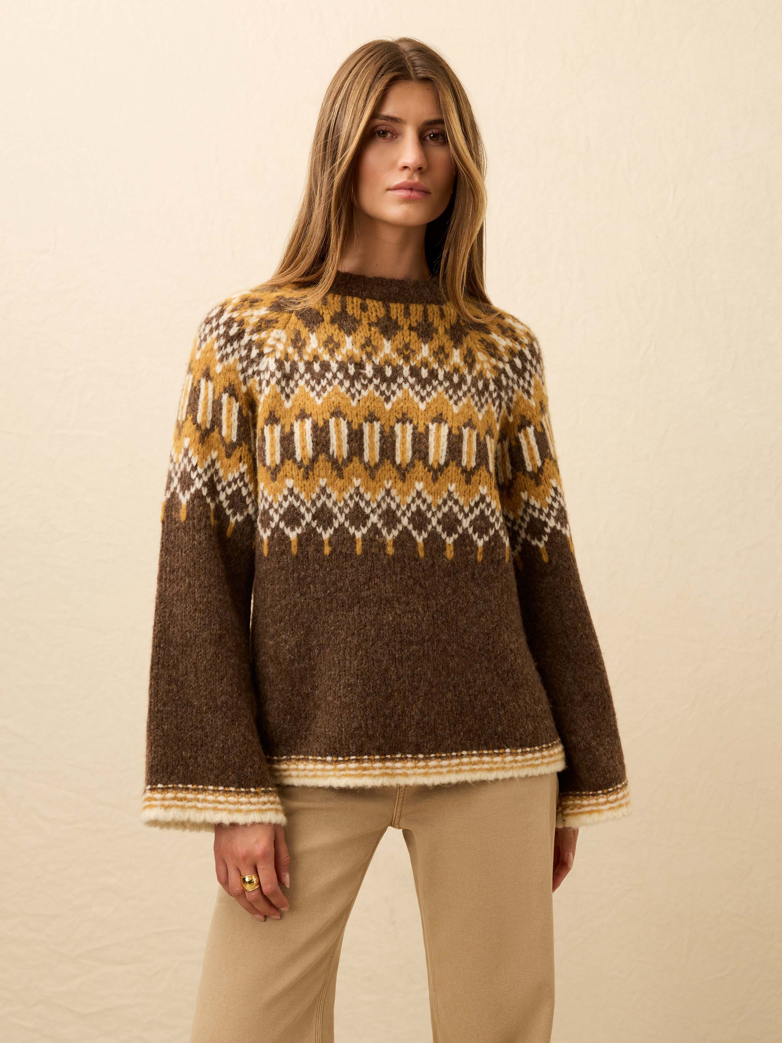 Summit Fairisle Crewneck Sweater - Harvest Trails