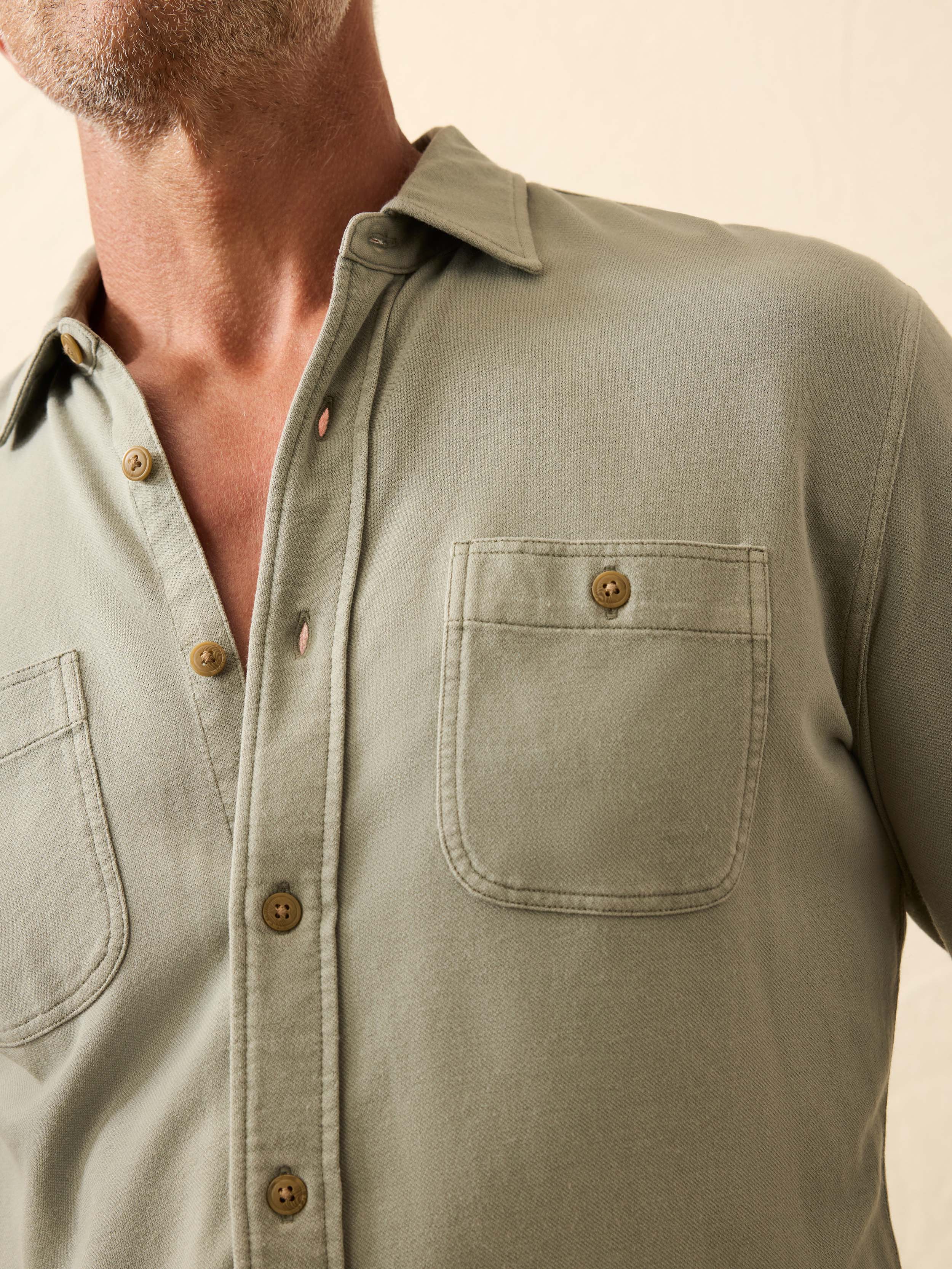 Field Knit Shirt - Coastal Sage