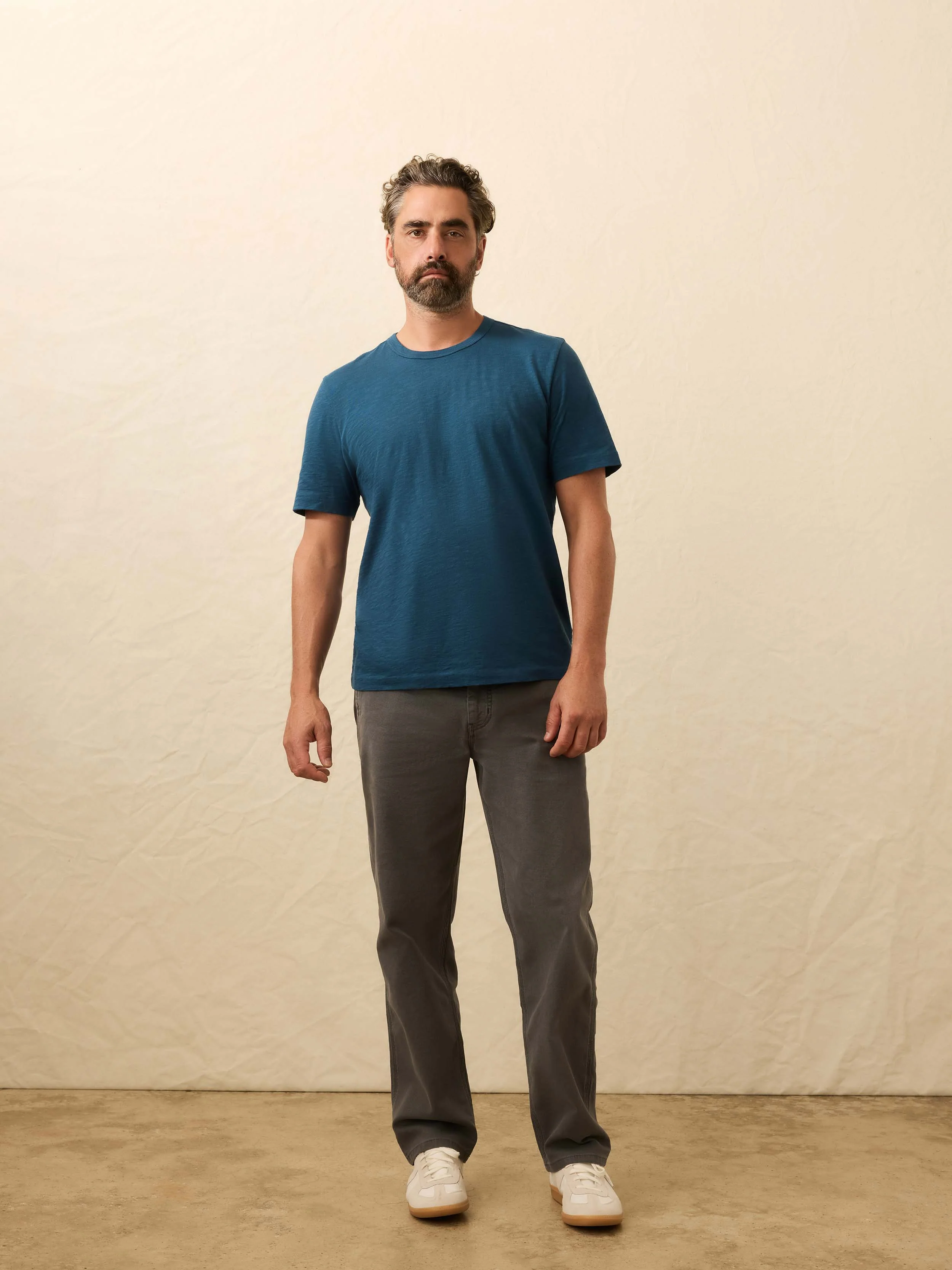 Sunwashed Regenerative Tee - Ocean Storm