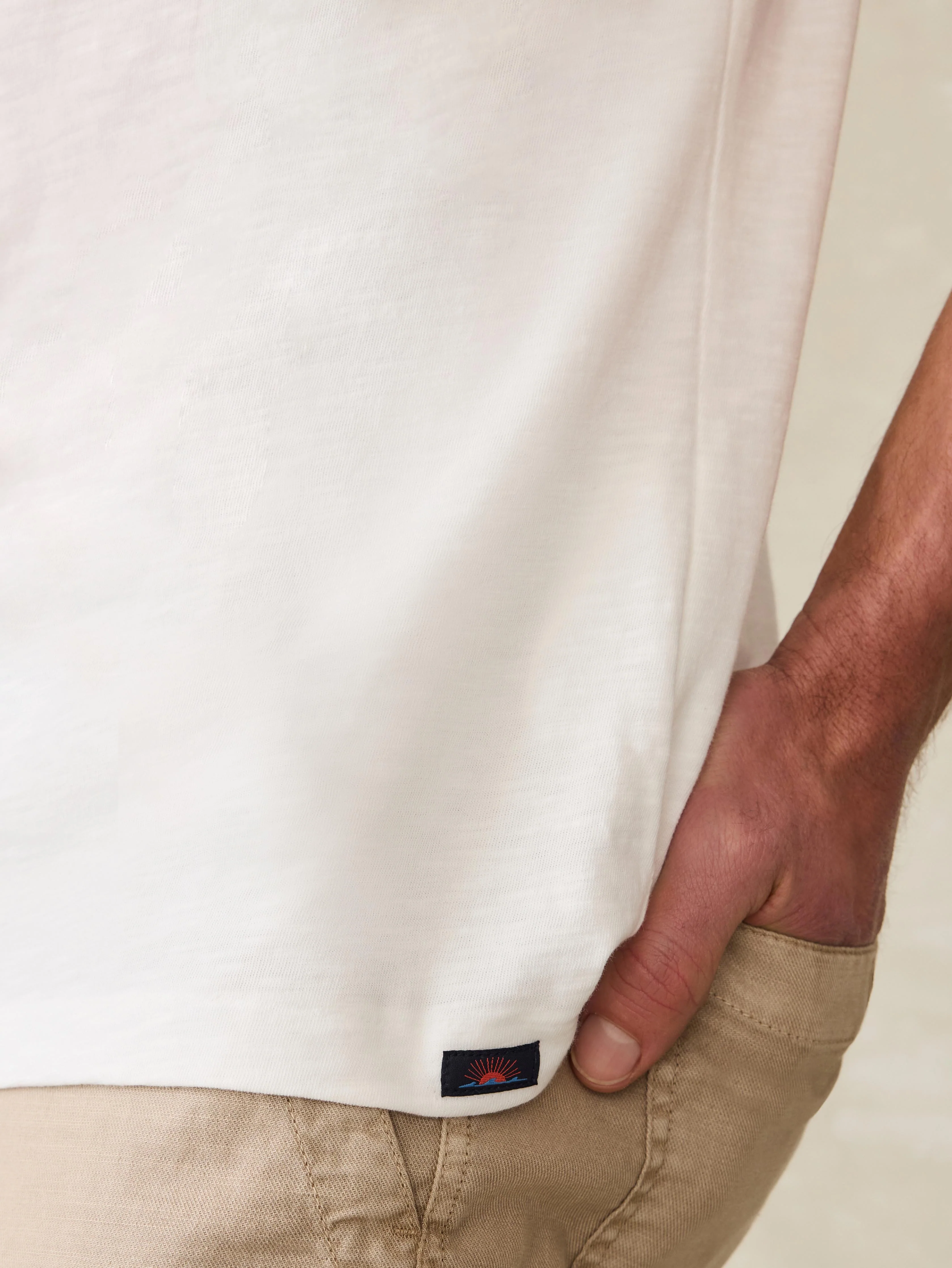 Sunwashed Regenerative Tee - White