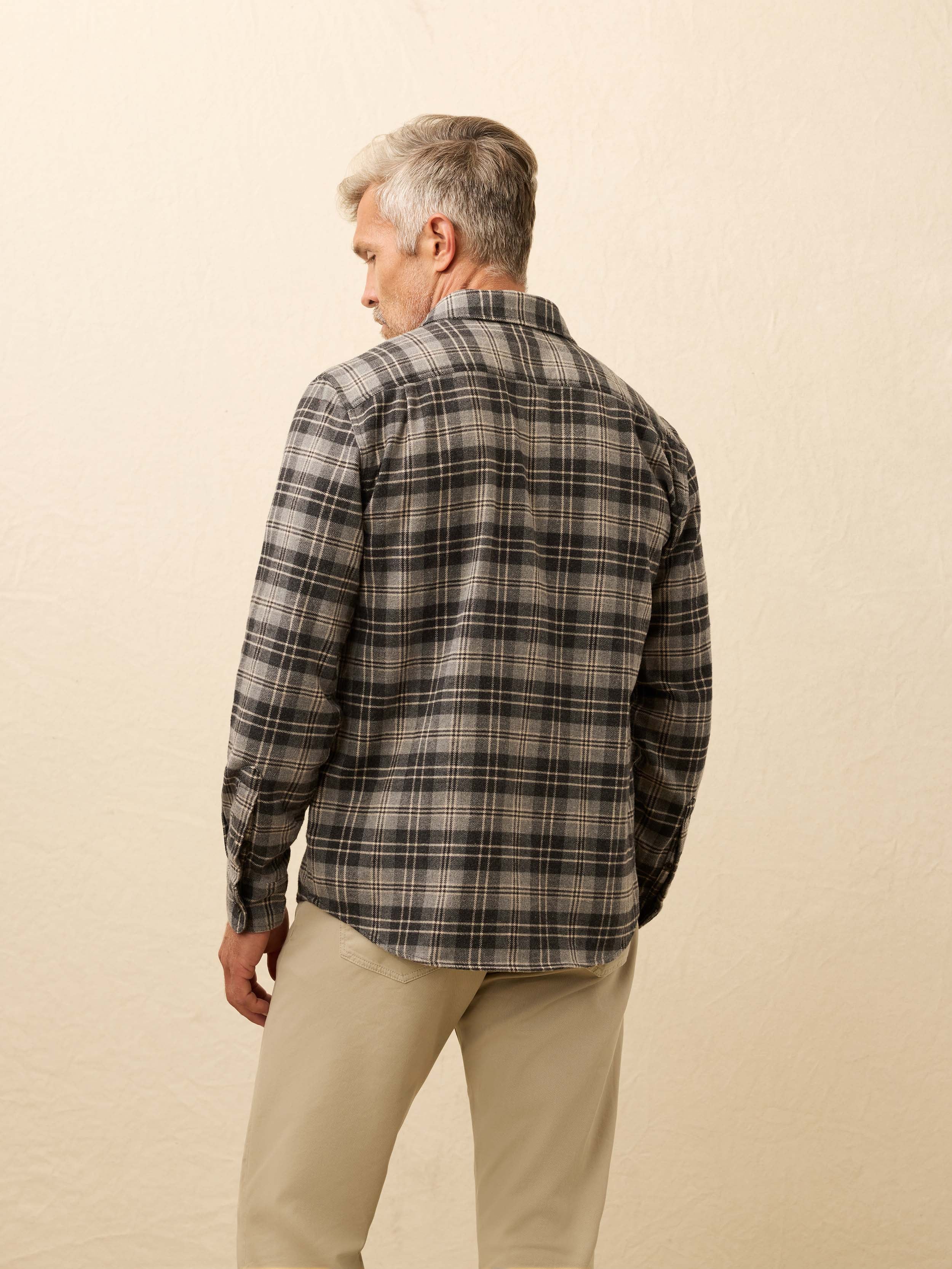 Super Brushed Flannel - Dark Cloud Plaid