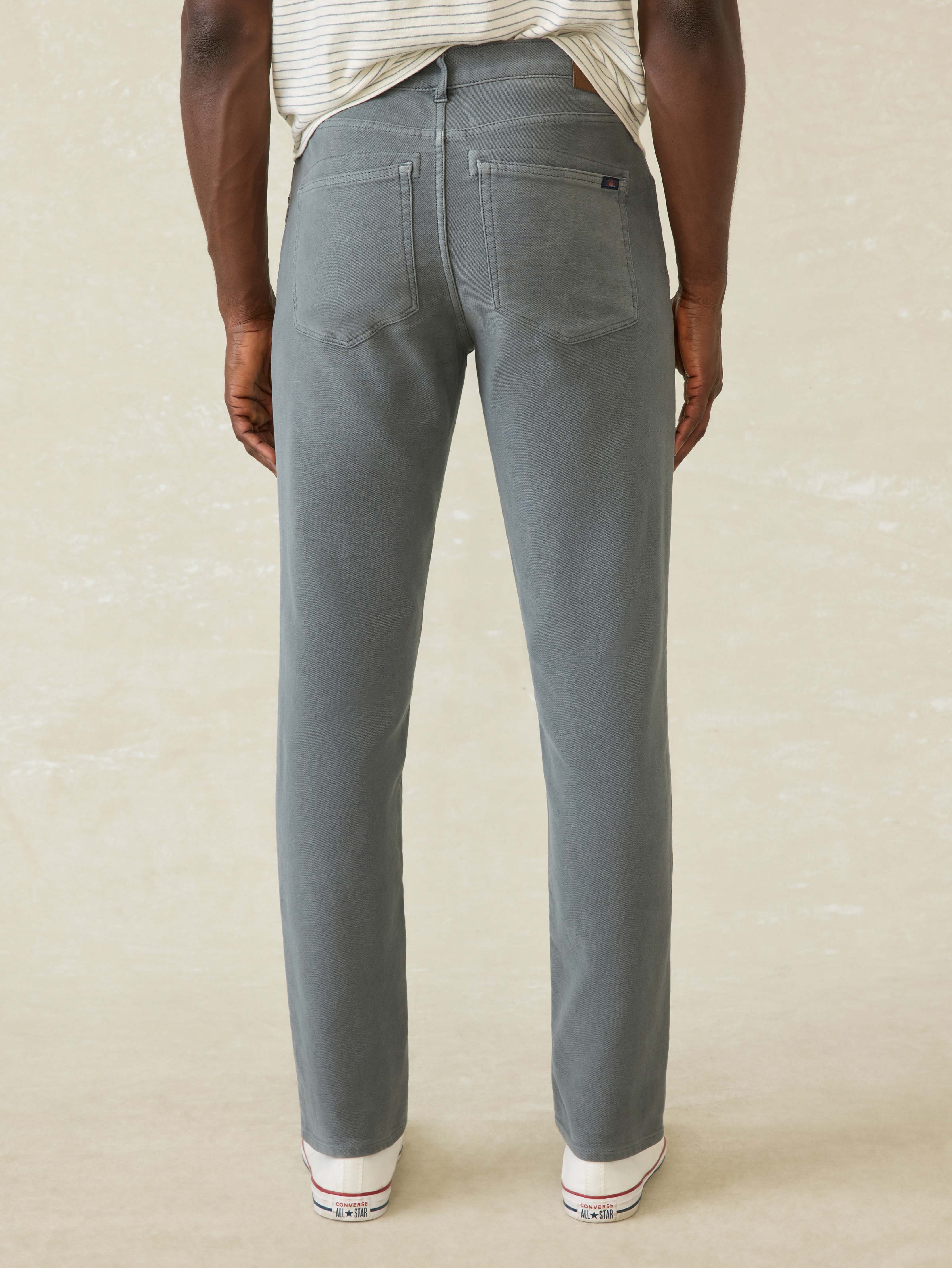 Stretch Terry 5-Pocket Pant - Slate