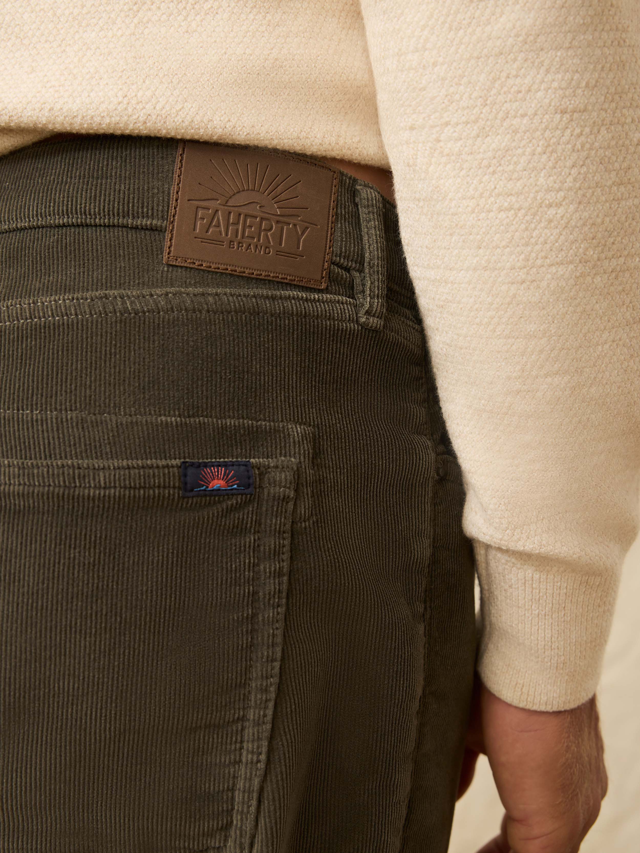 Stretch Terry Corduroy 5-Pocket Pant - Mountain Forest