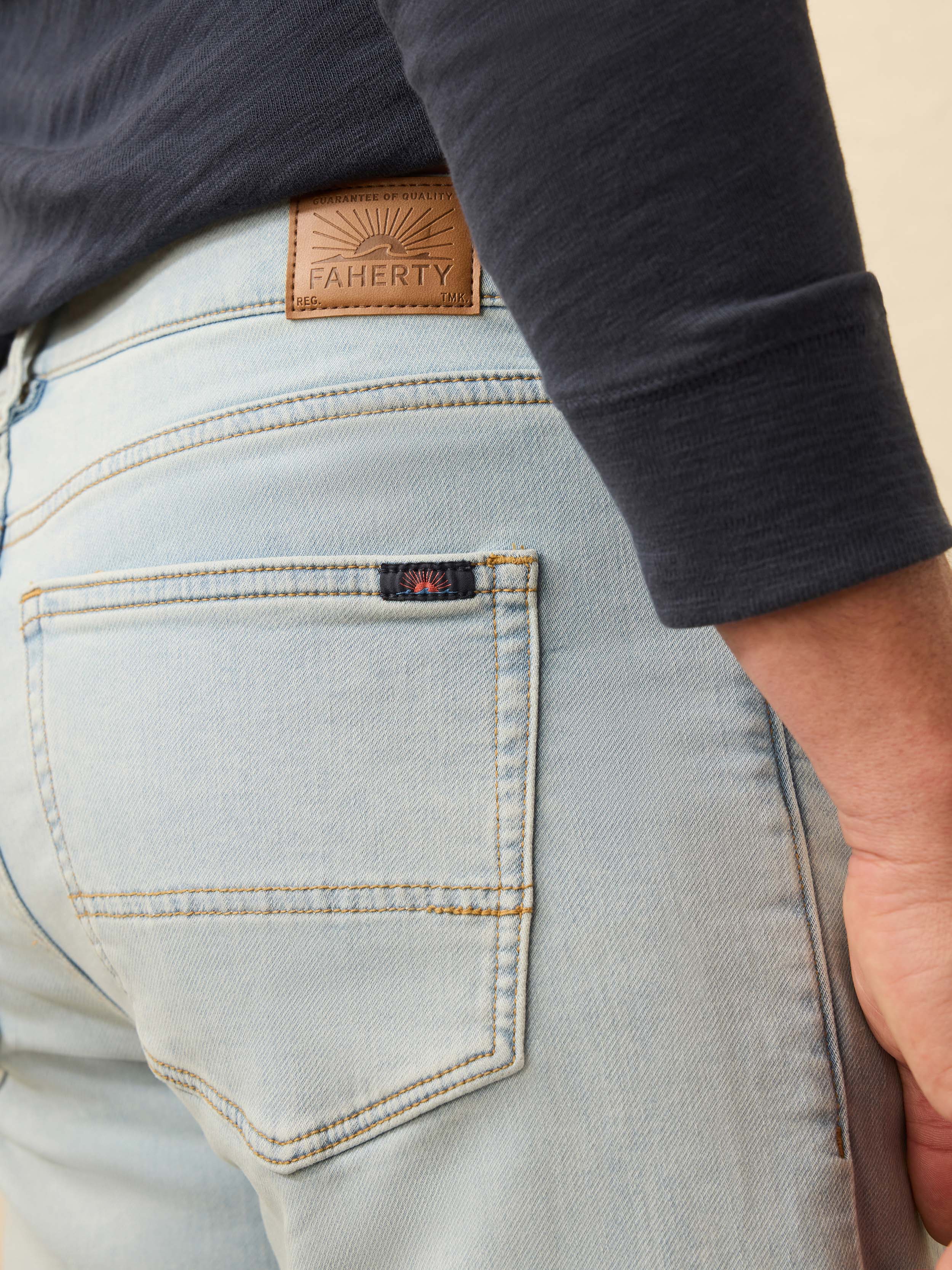 Stretch Terry Indigo 5 Pocket - Riverbend Wash