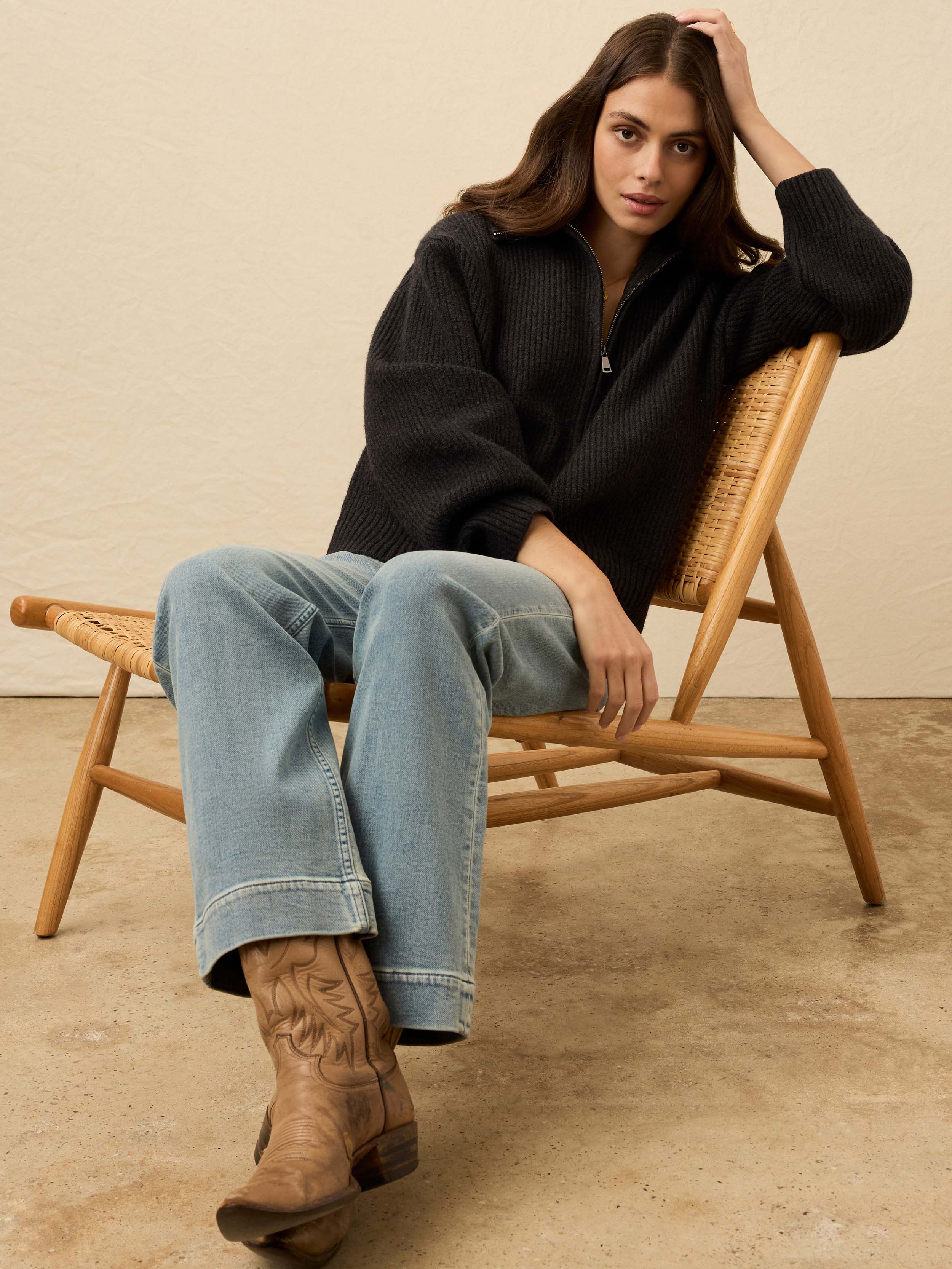 Jackson Quarter Zip - Charcoal Heather