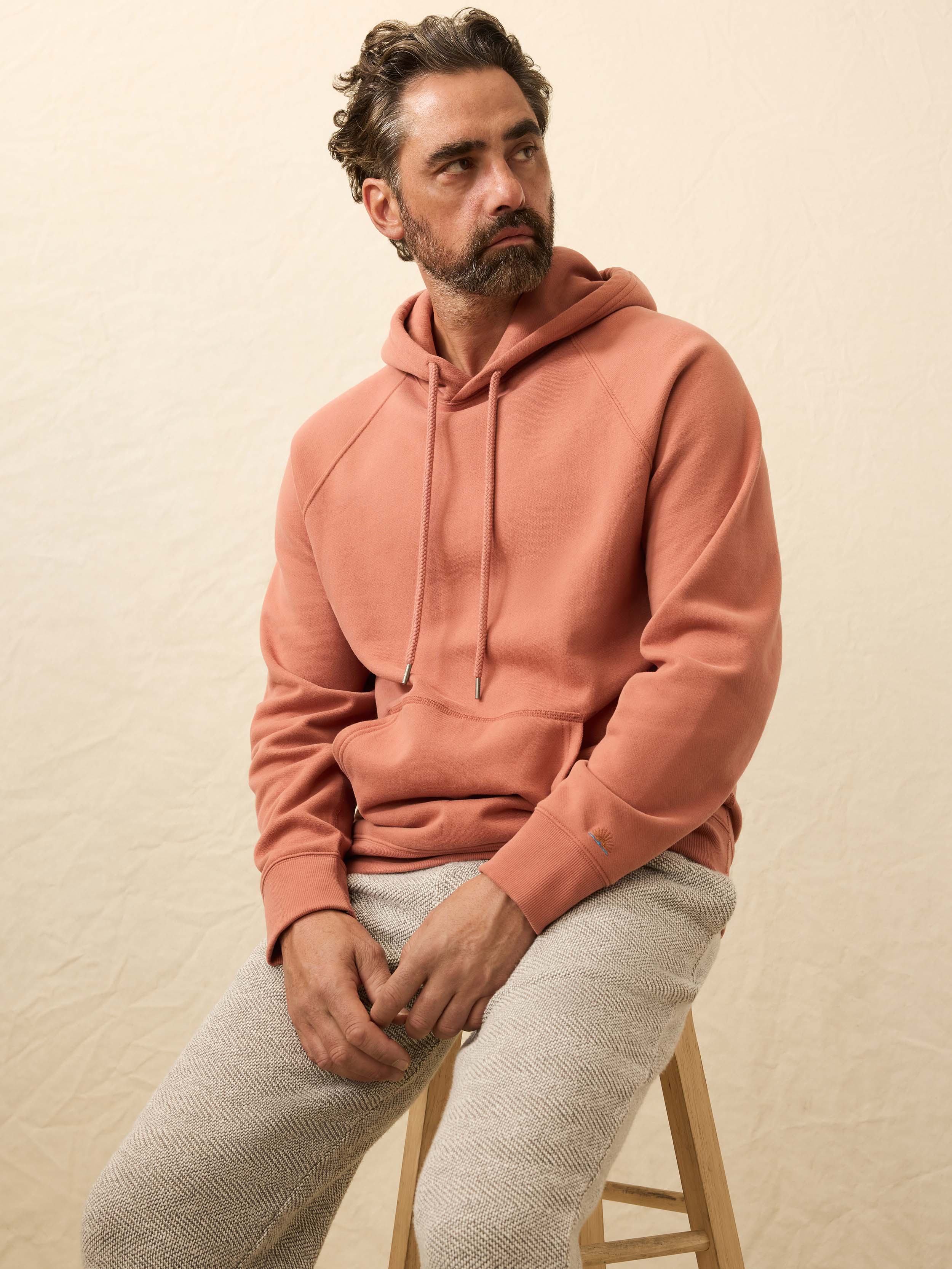 High Standard Fleece Hoodie - Dusty Sienna