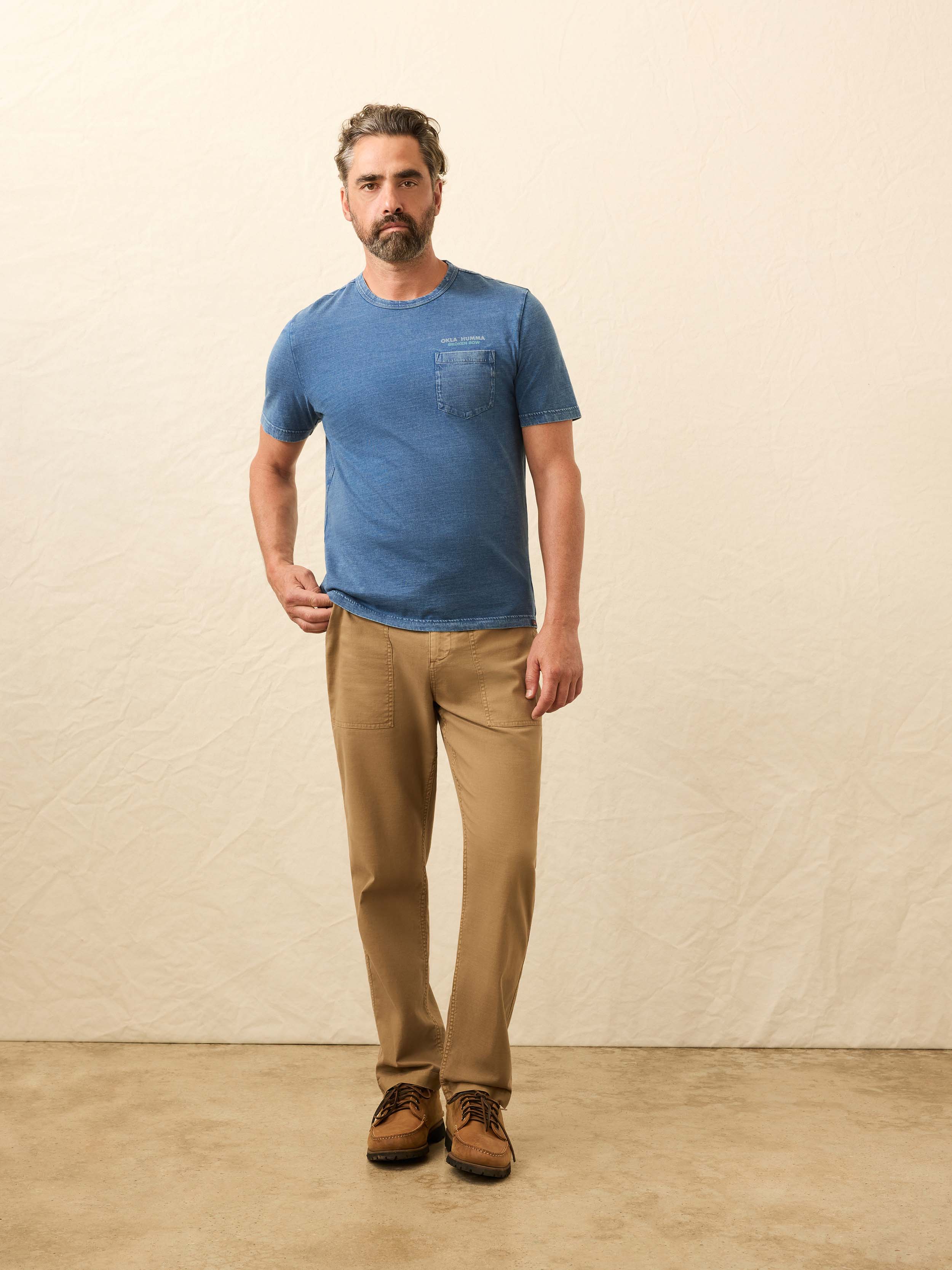 Steven Paul Judd Thunderbird Indigo Tee - Storm River Wash