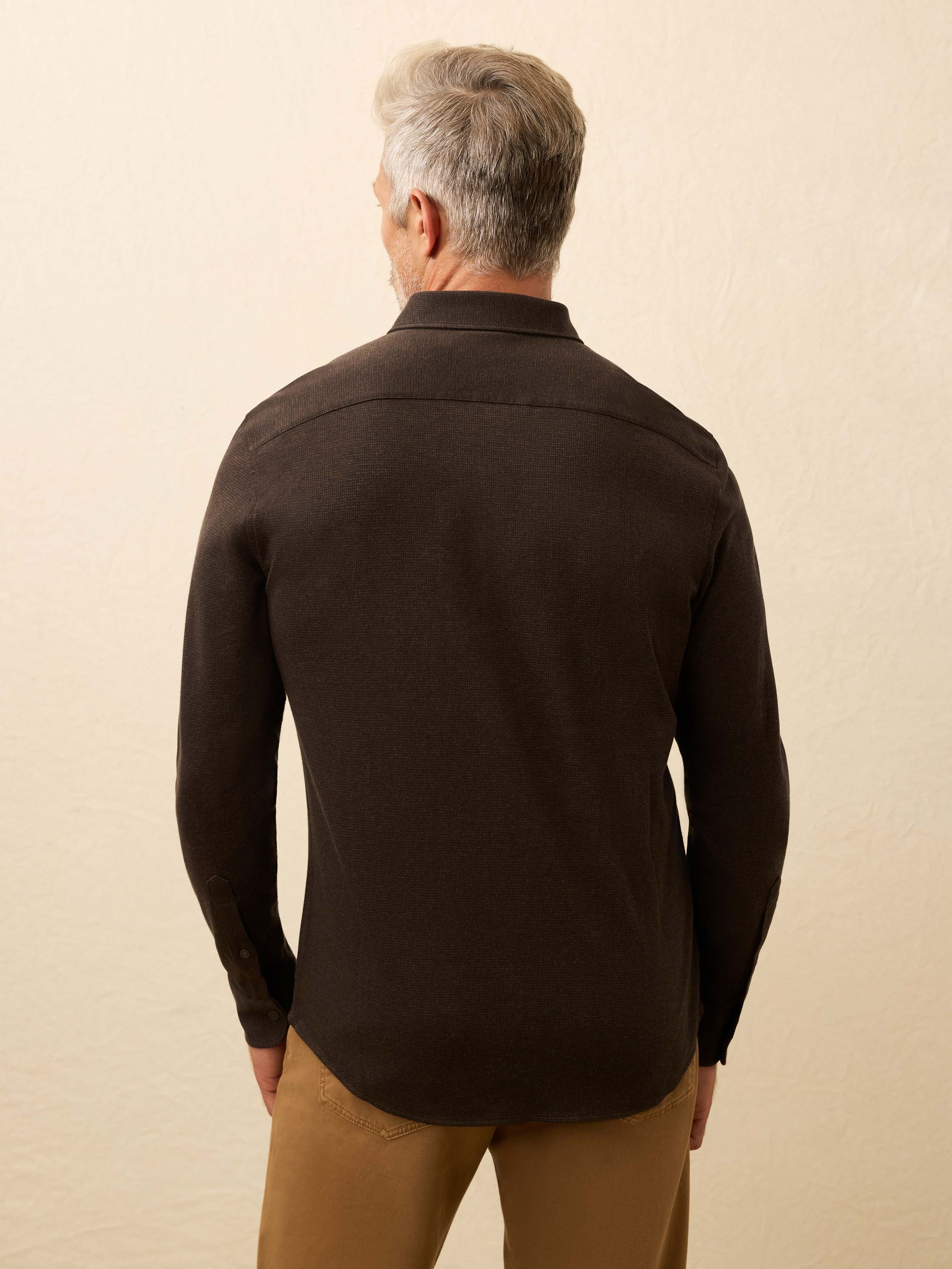 Coastline Knit Shirt - Bear Mountain Houndstooth