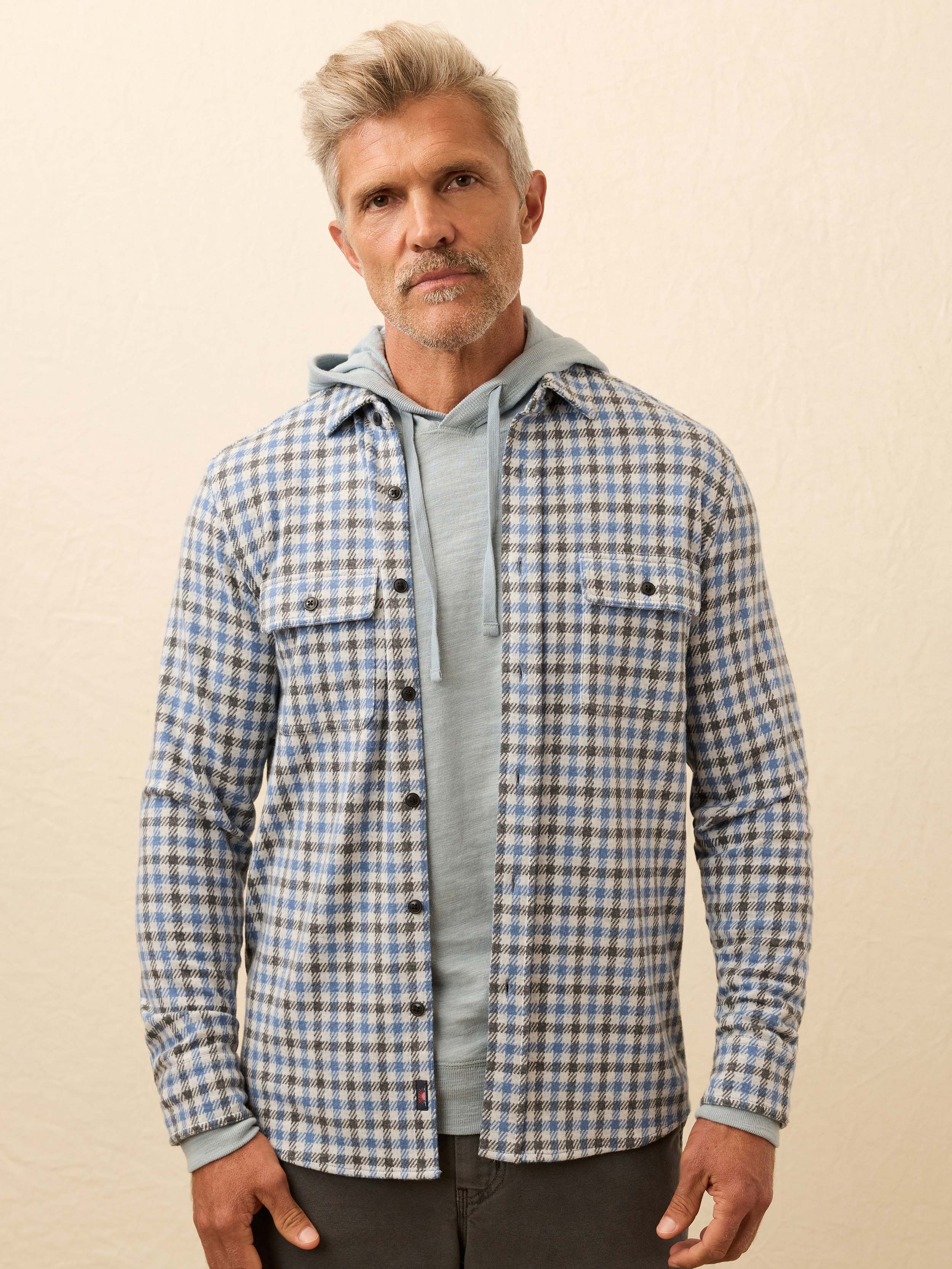 Legend Sweater Shirt - Graphite Sky Gingham