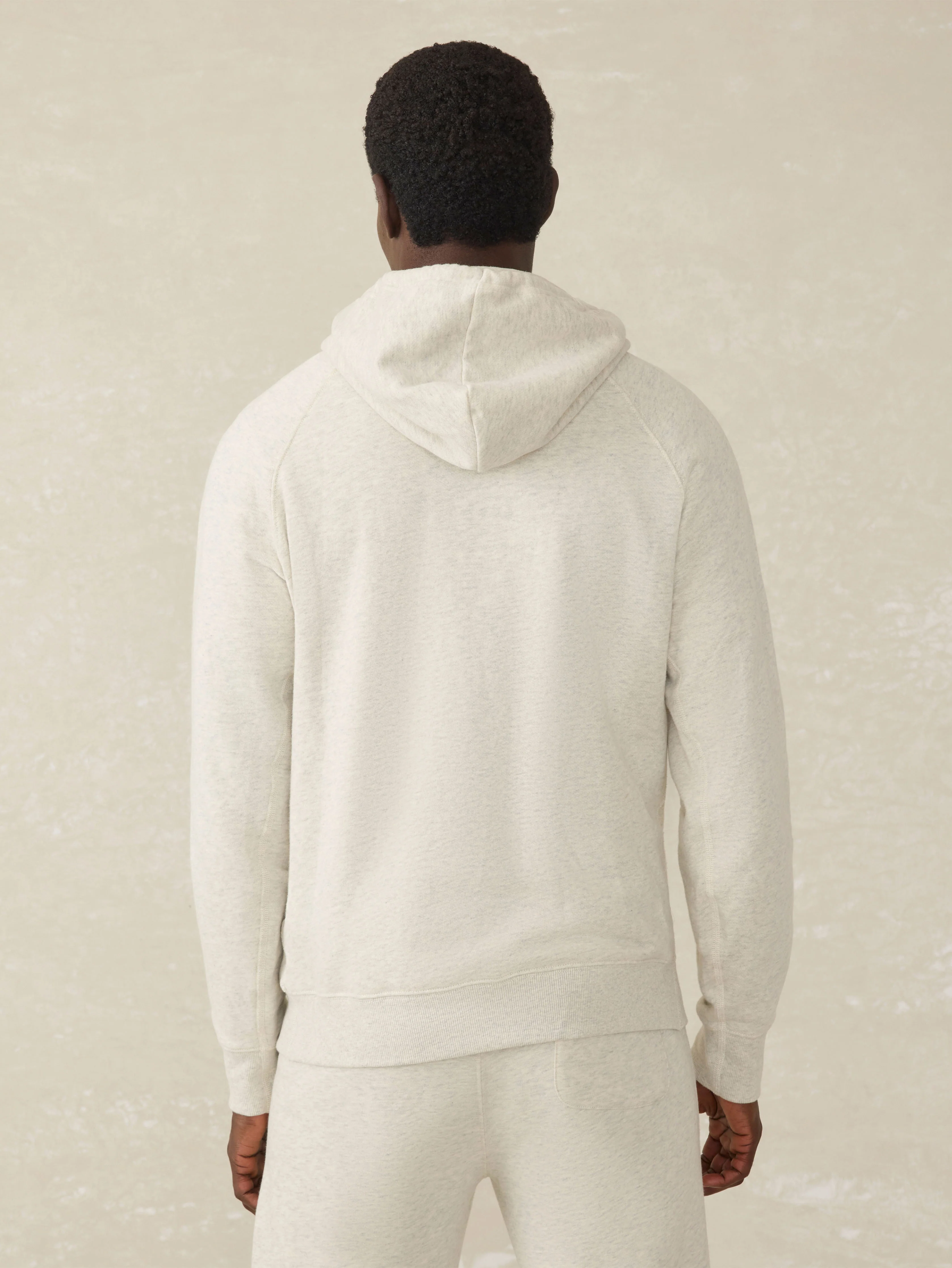 High Standard Fleece Hoodie - Antique Ivory Heather