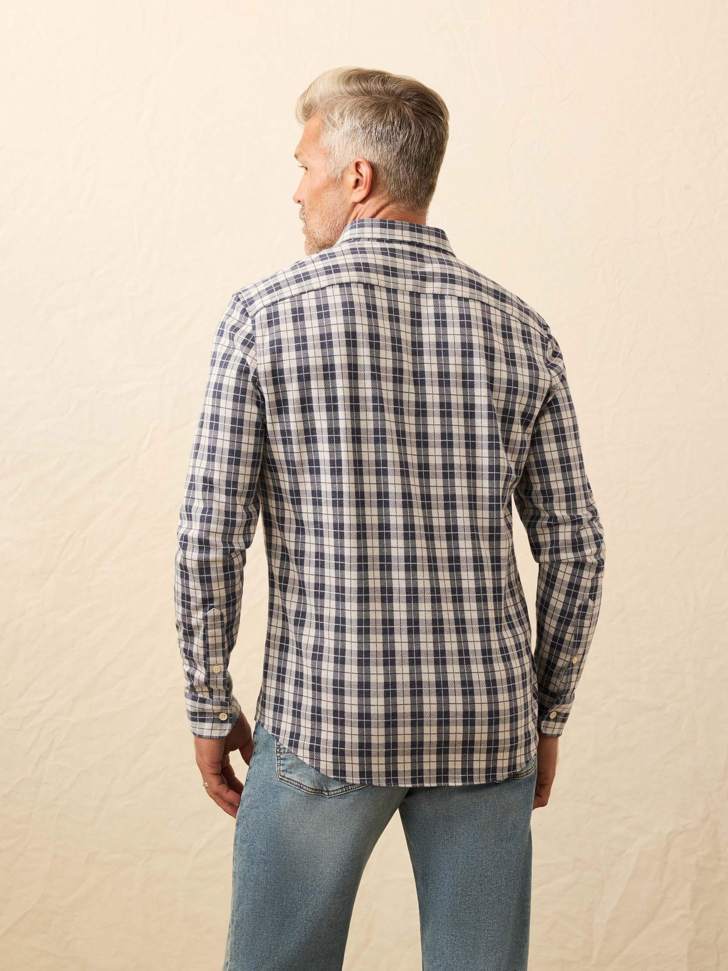 Coastline Knit Shirt - Royal Canyon Plaid