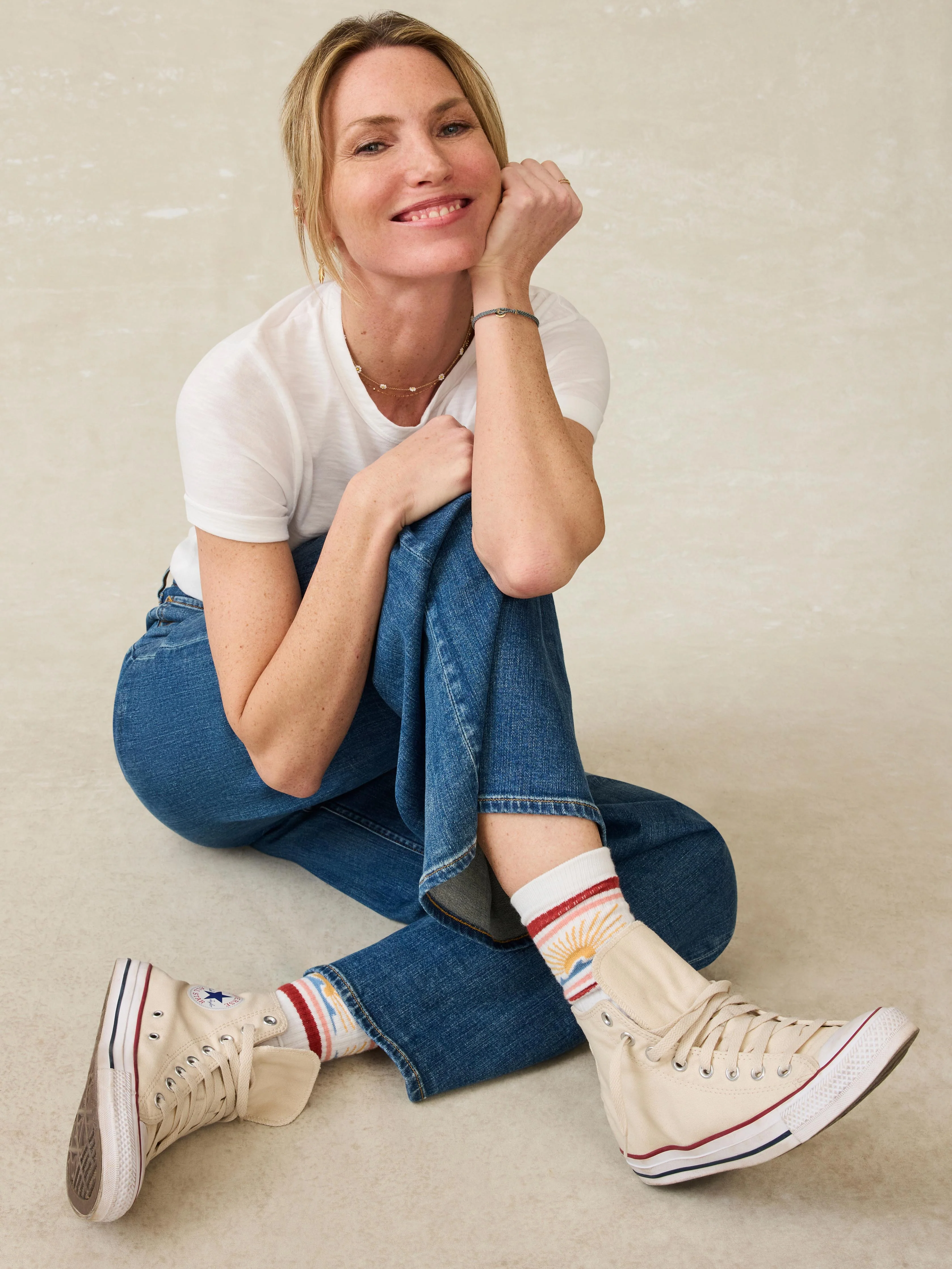 Sun And Waves™ Sock - Red Horizon