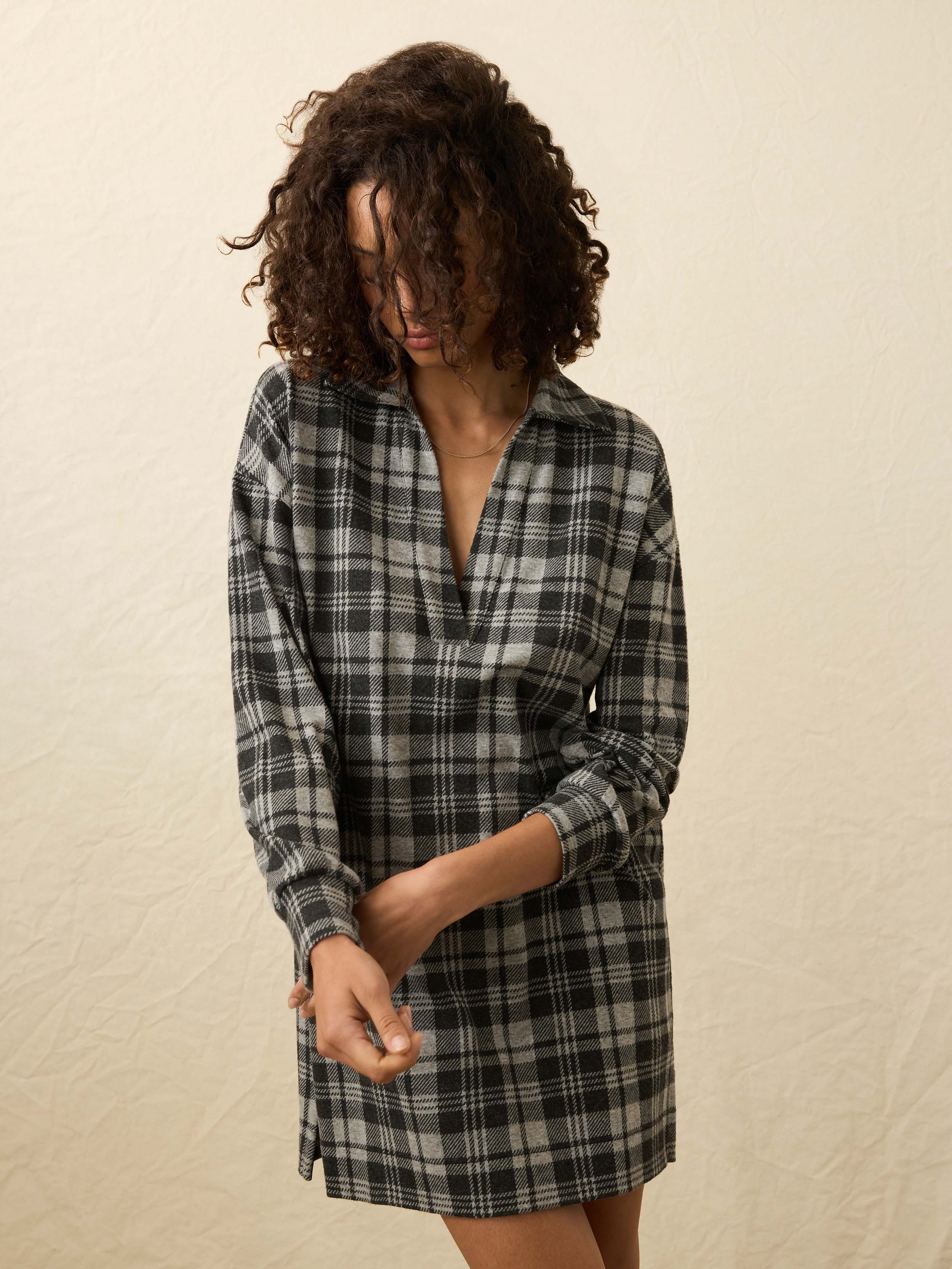 Legend™ Sweater Hudson Dress - Silver Lake Plaid