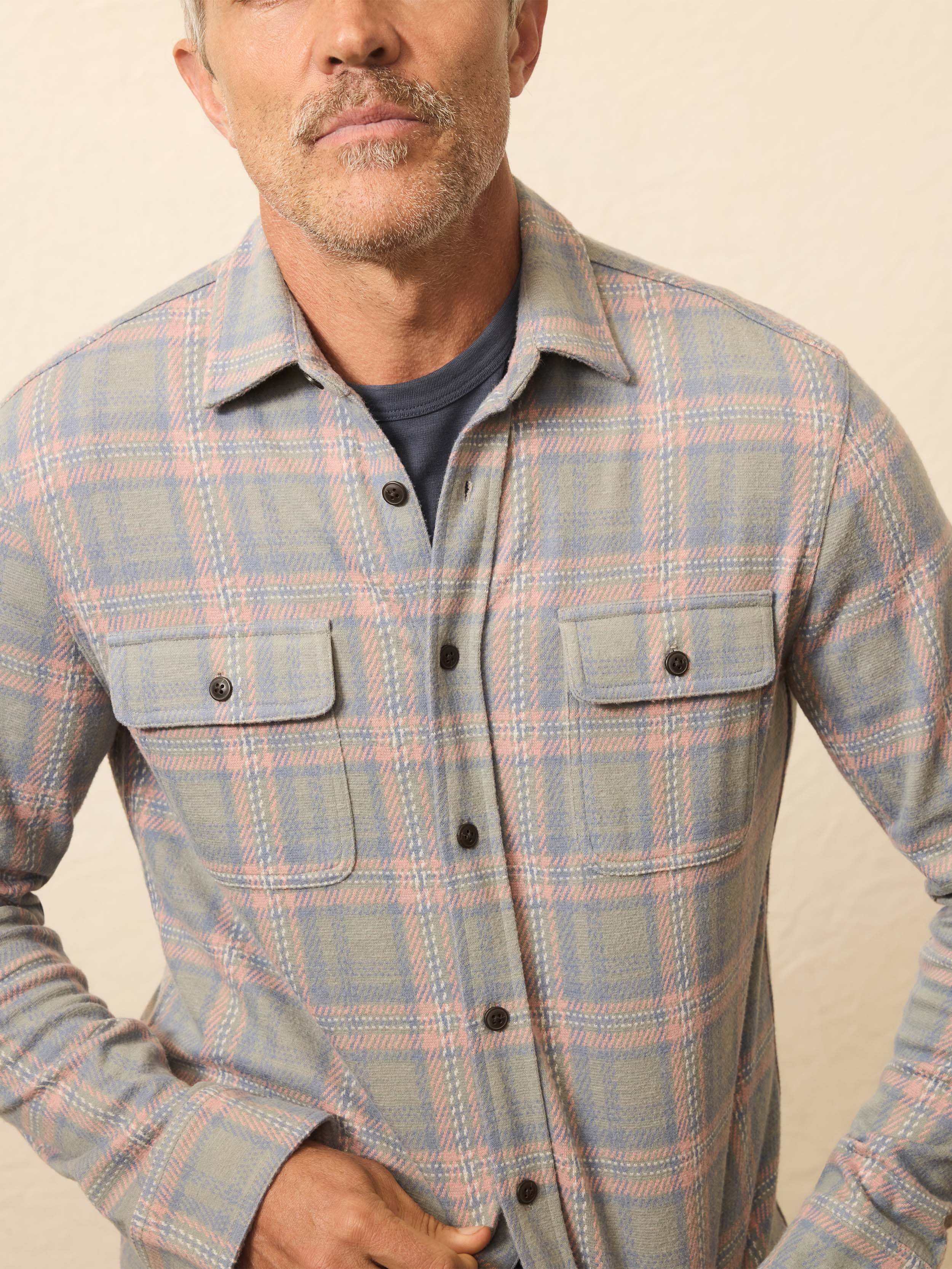 Legend™ Sweater Shirt - Forest Rose Plaid