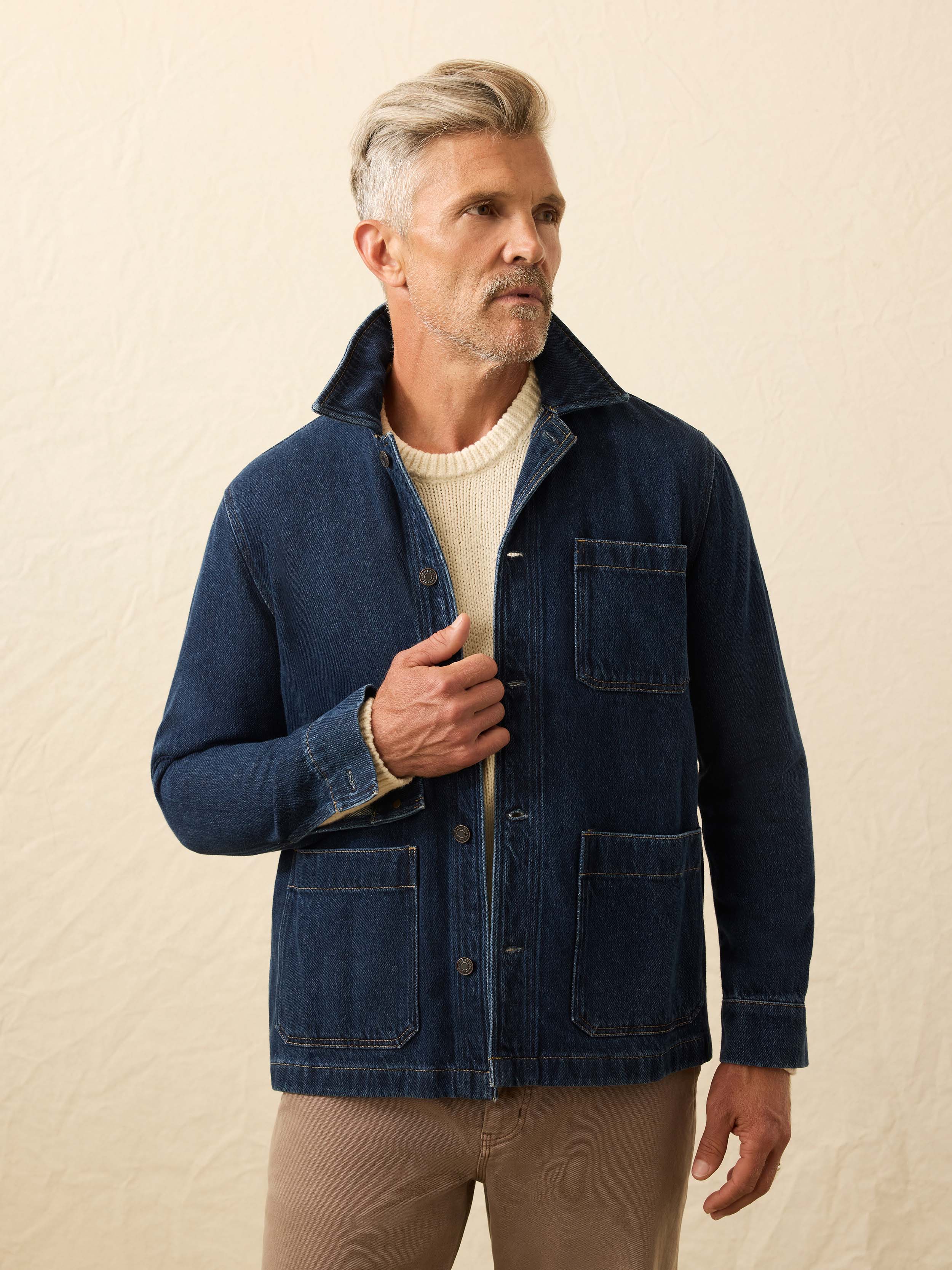 High Ridge Twill Studio Jacket - Unisex - Tidewater Wash