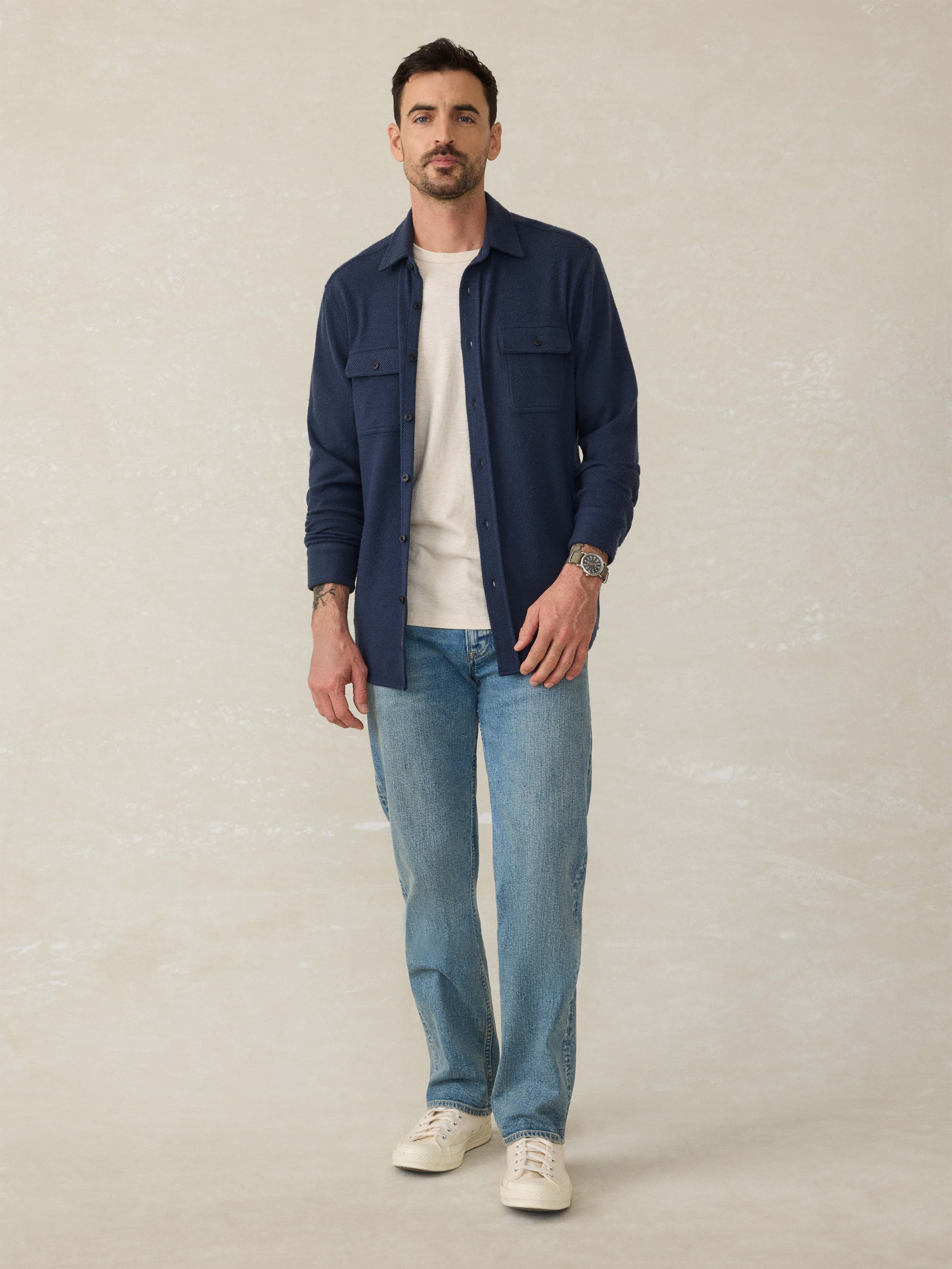 Legend™ Sweater Shirt - Brighton Navy Twill