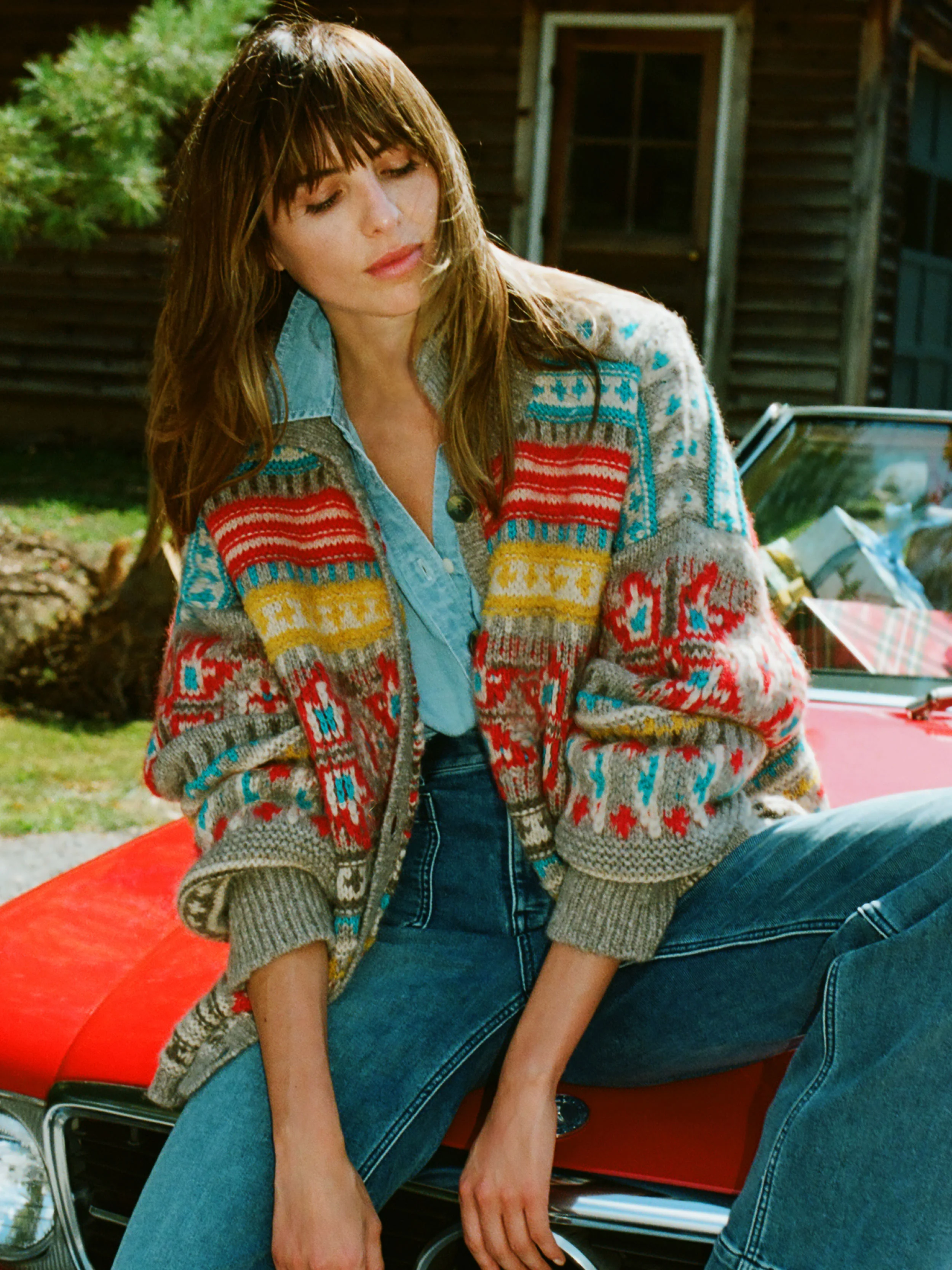 Native Knitter Desert Bloom Cardigan - Squash Blossom