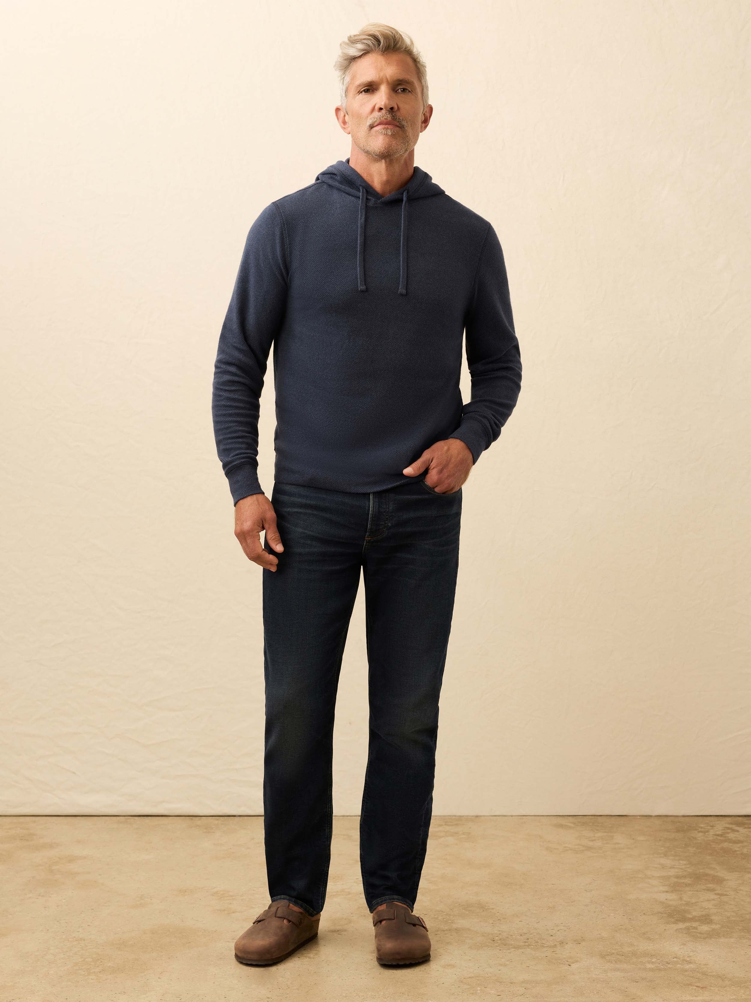 Legend Sweater Hoodie - Brighton Navy Twill