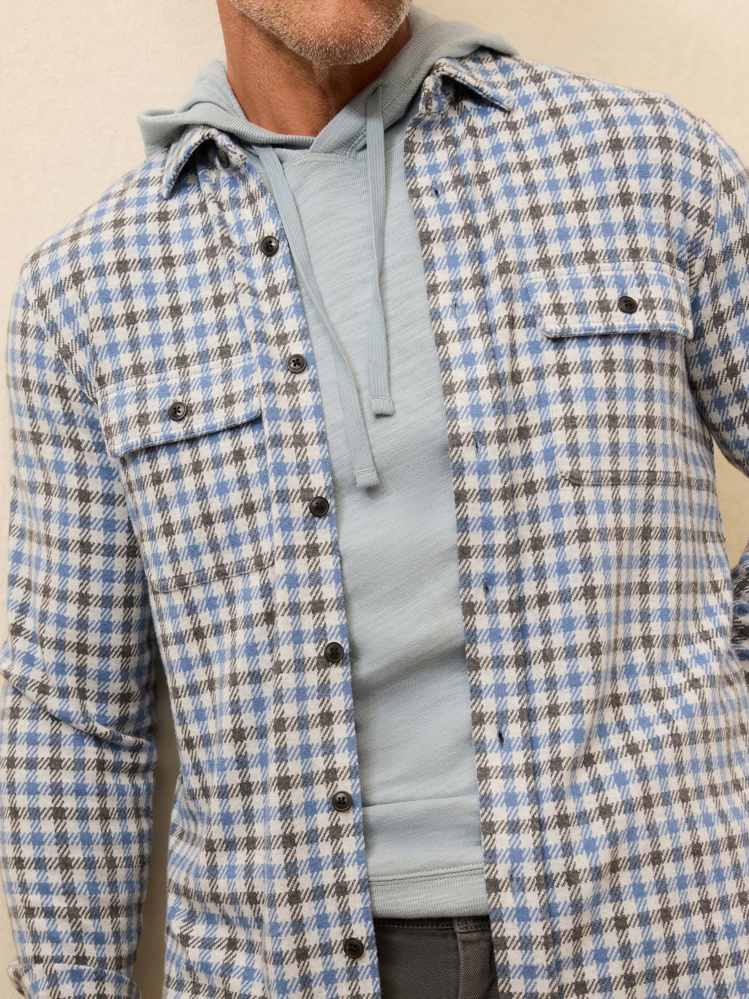 Legend Sweater Shirt - Graphite Sky Gingham