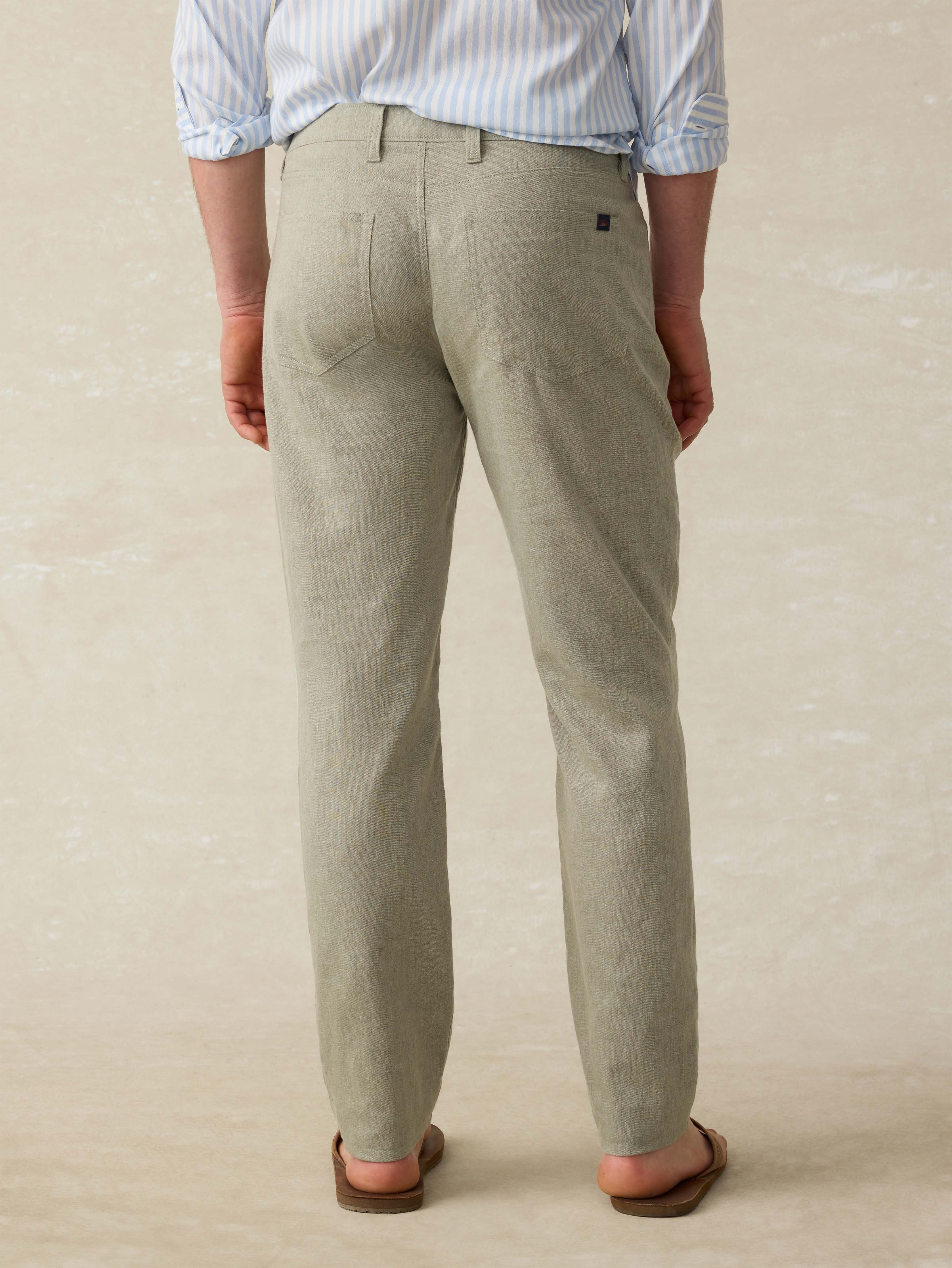 Movement™ Linen 5-Pocket Pant - Sage Cliff