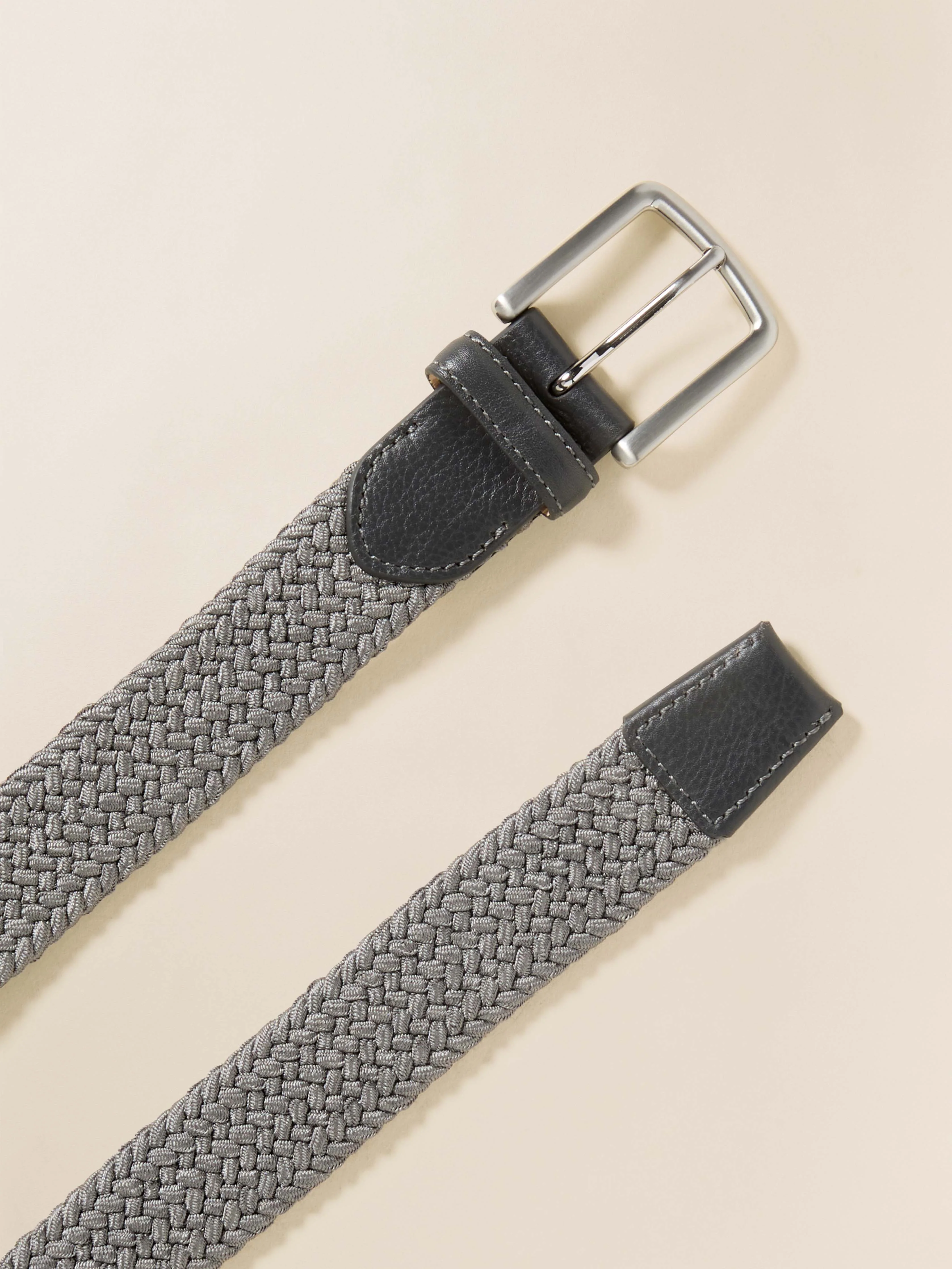 Men's Stretch Woven Belt - Grey