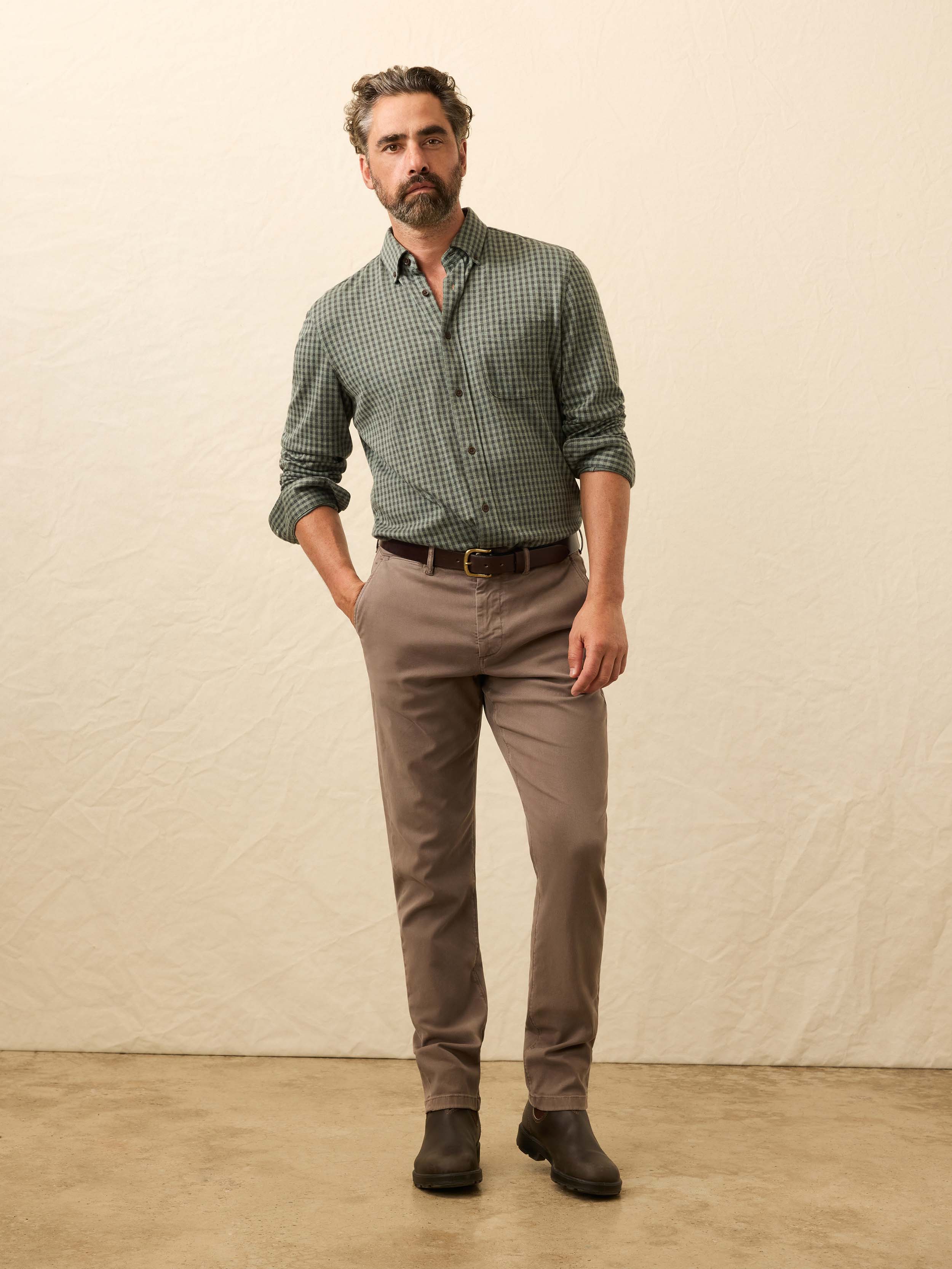 Coastline Stretch Chino - Alpine Brown